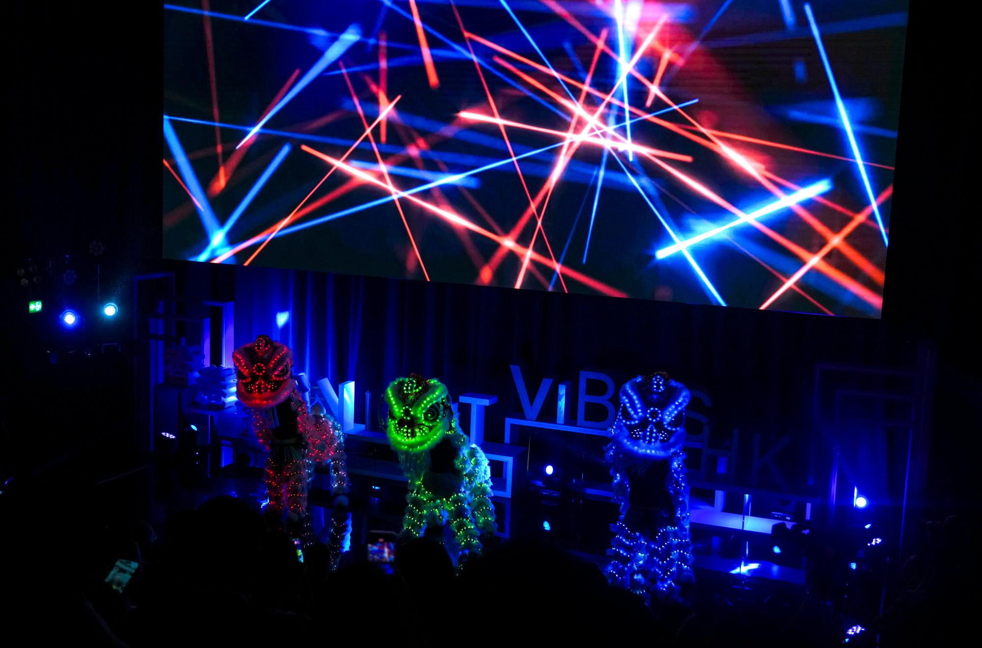 A lion dance marks the launch ceremony of the campaign at the M+ museum on Thursday. Photo: Sam Tsang