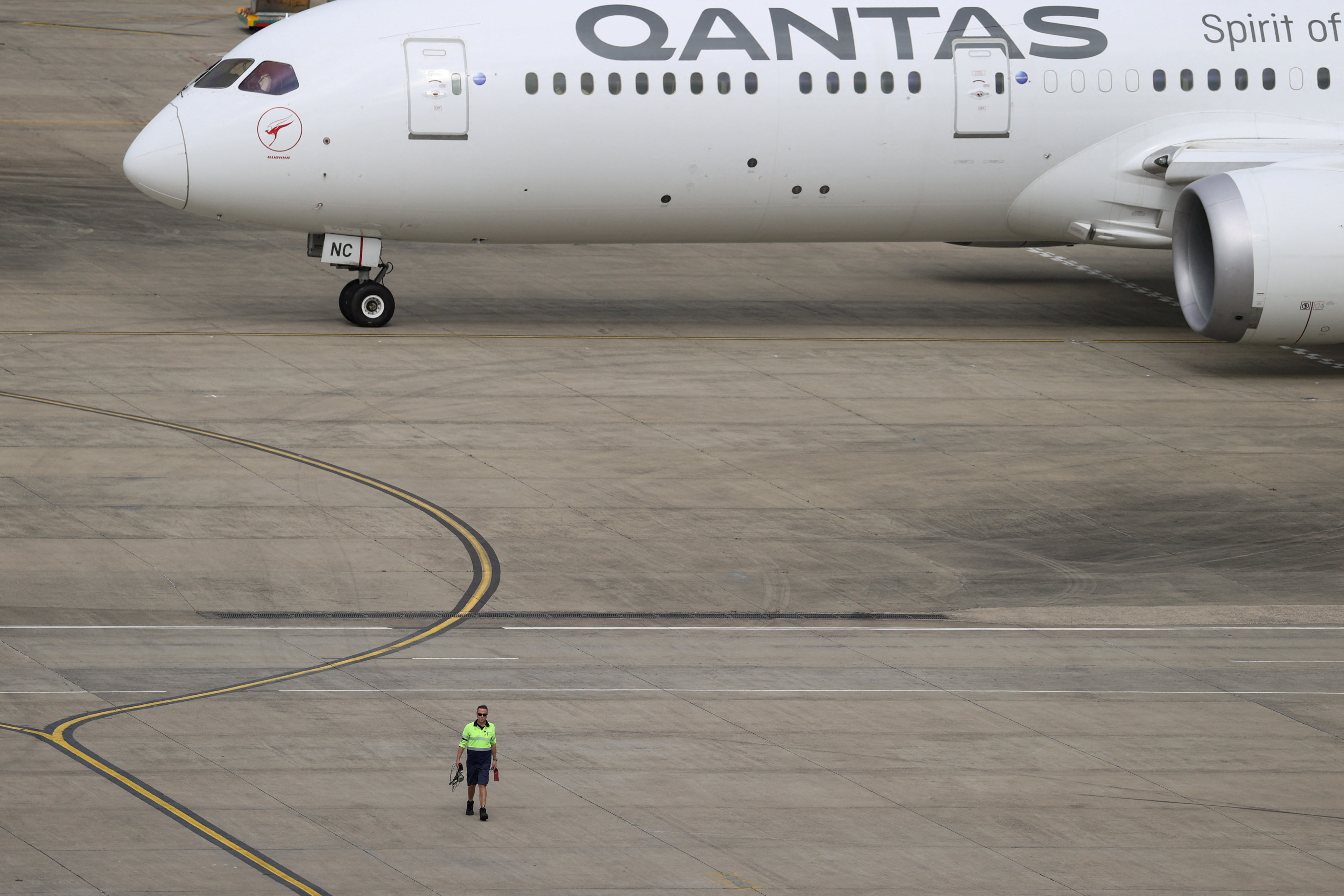 A Qantas Airways plane at Sydney Airport. Australia’s regulator intends to reject a proposed plan by the airline to coordinate operations with China Eastern Airlines between the two countries. Photo: Reuters