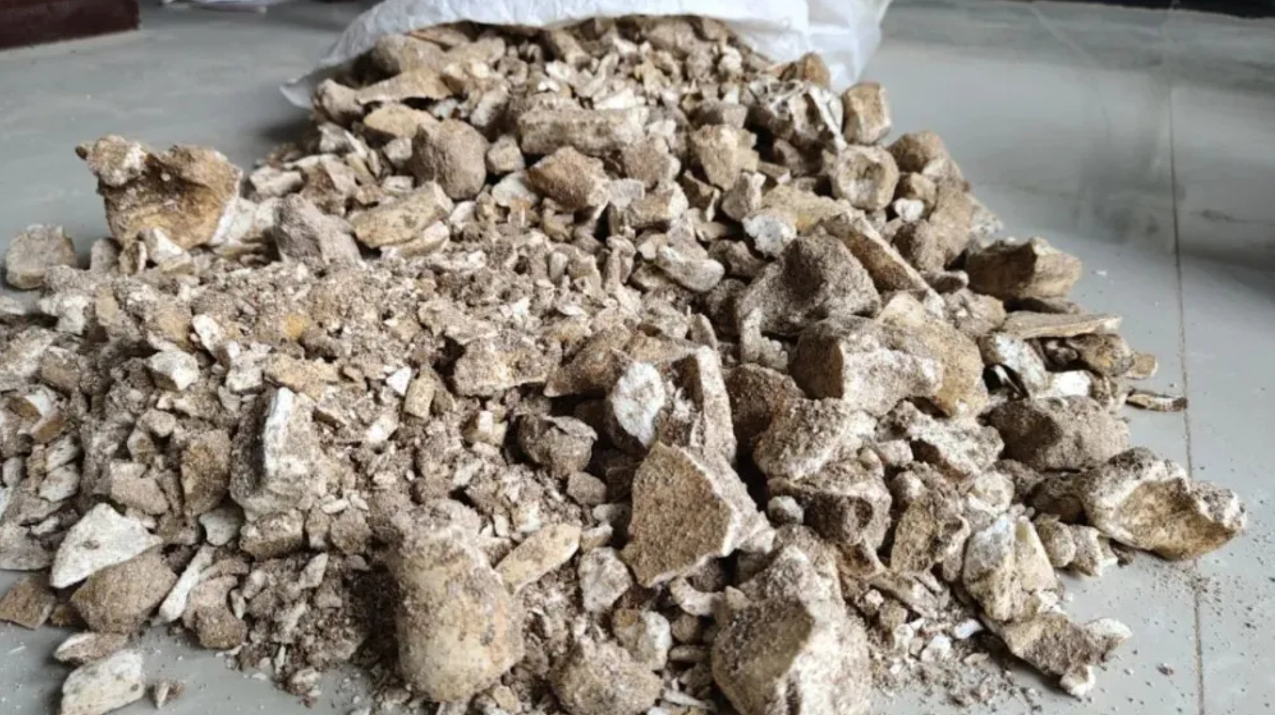Nine people have been arrested in Gansu province in a bid to crack down on the “dragon bone” trade and more than 400kg of fossils have been confiscated. Photo: Weibo