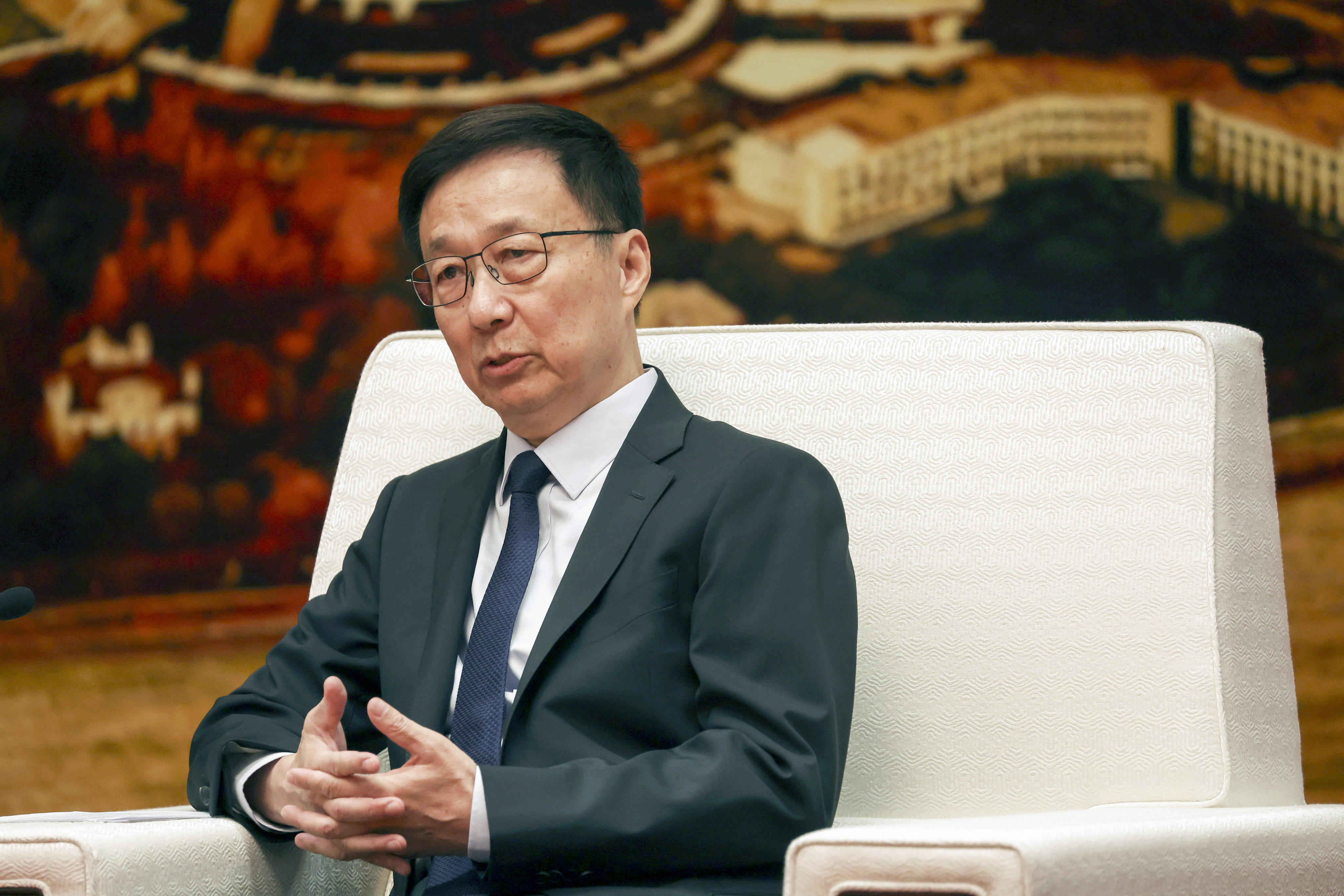 Chinese Vice-President Han Zheng’s duties include representing the country at ceremonies and events overseas and receiving foreign guests in China. Photo: EPA-EFE
