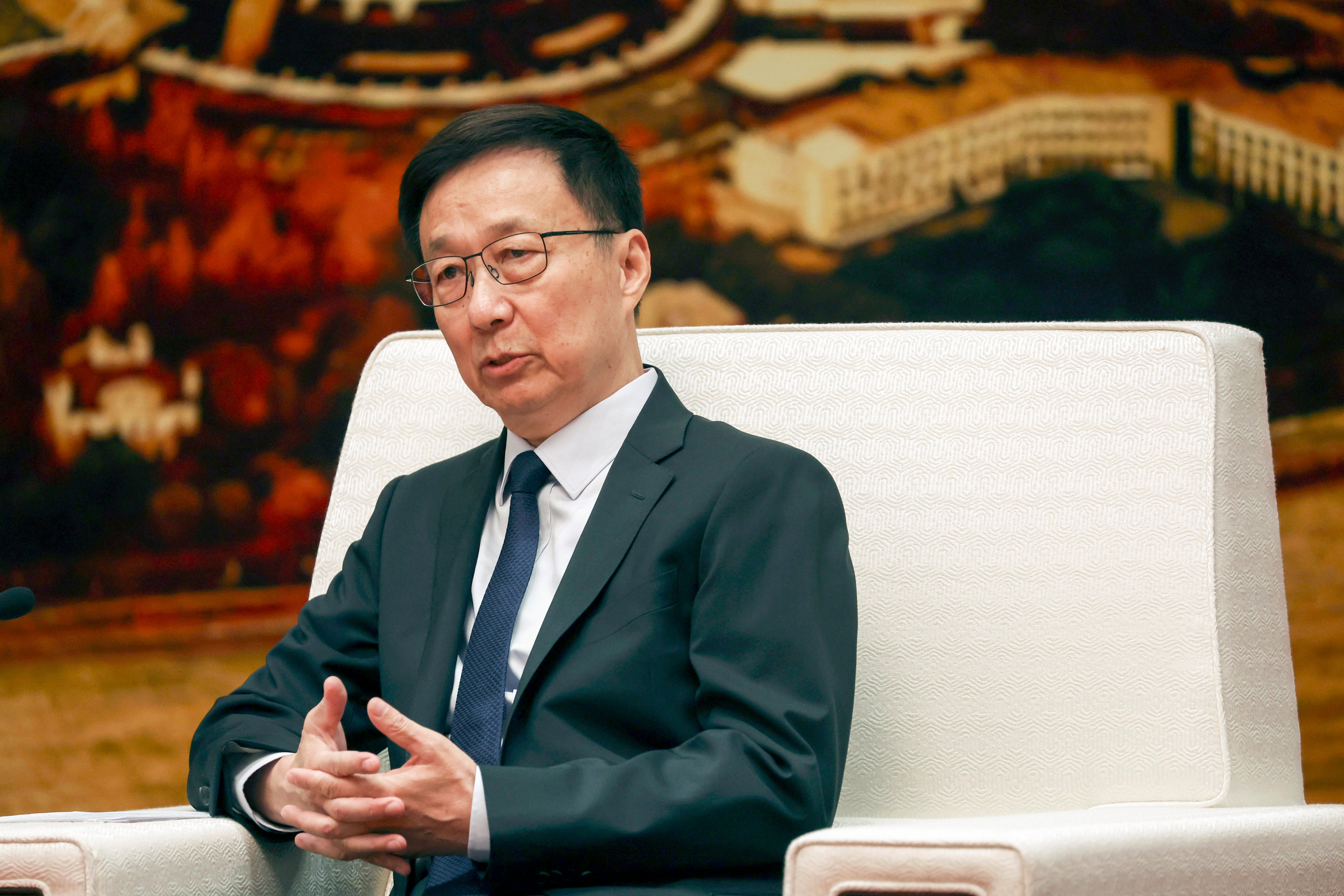 Chinese Vice-President Han Zheng’s duties include representing the country at ceremonies and events overseas and receiving foreign guests in China. Photo: EPA-EFE