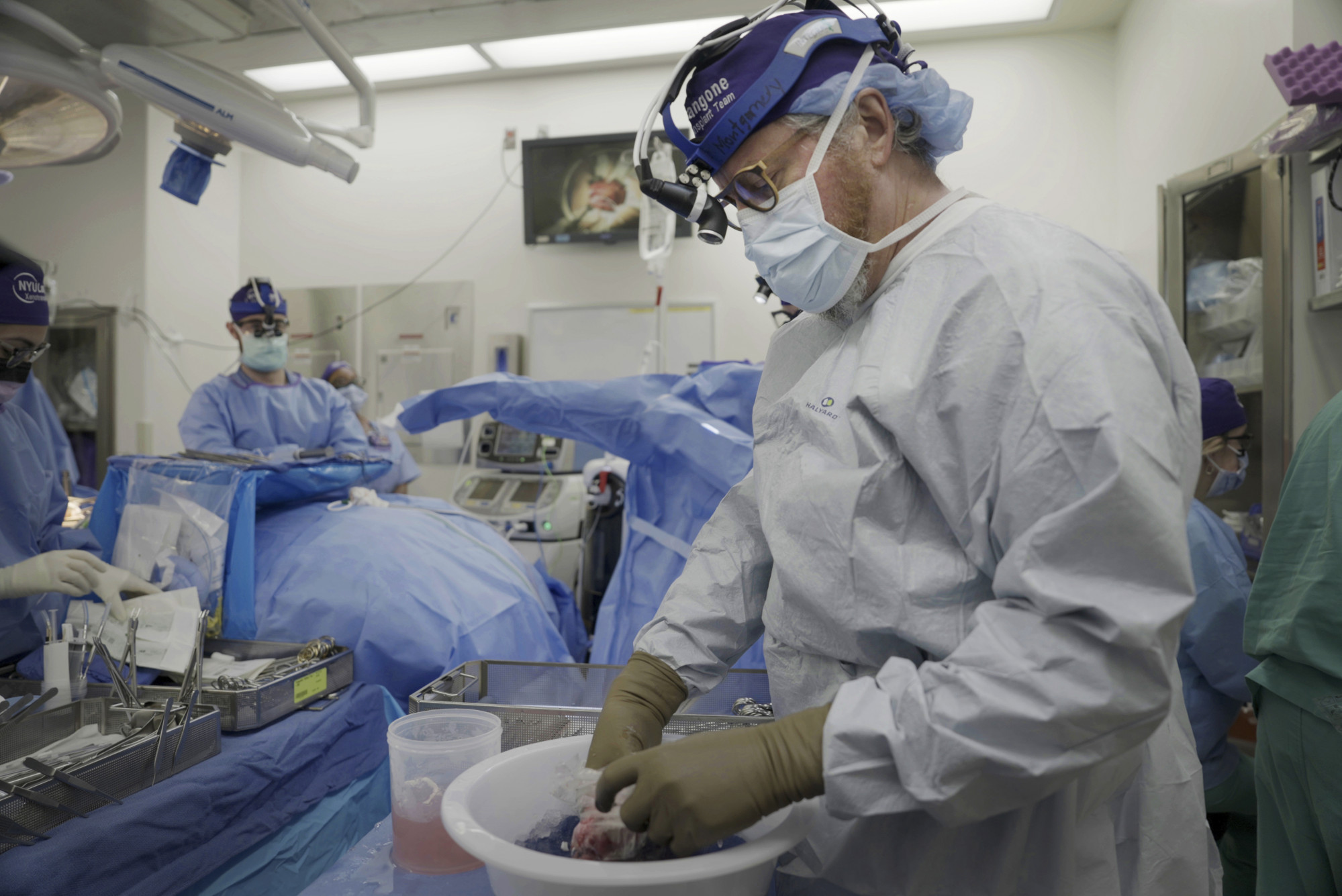 Robert Montgomery, director of the New York University Langone Transplant Institute, who led the surgery. Photo: AP