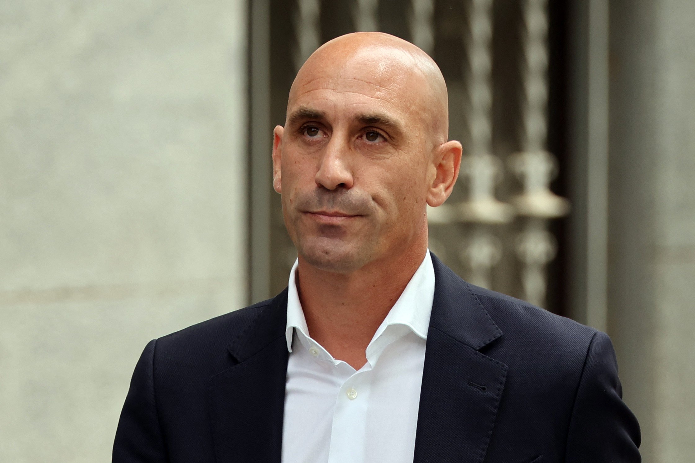 Former president of the Spanish football federation Luis Rubiales leaves the Audiencia Nacional court in Madrid. Photo: AFP
