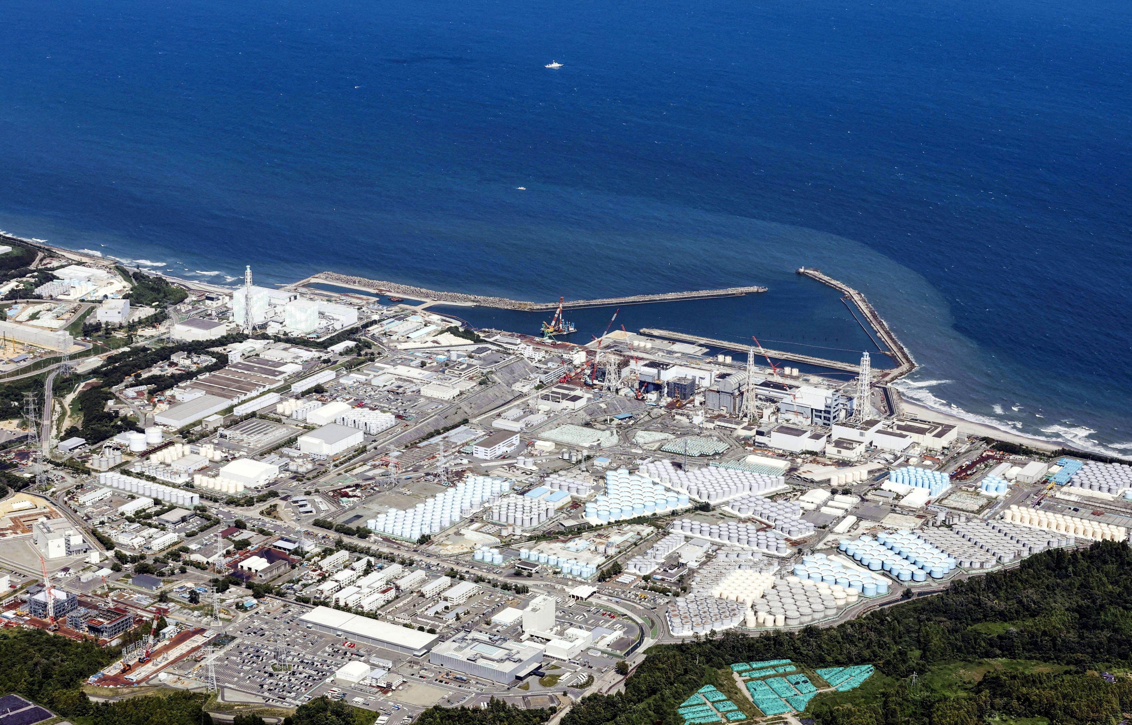 The Fukushima Daiichi nuclear power plant started releasing treated radioactive water into the Pacific Ocean in August. Photo: Kyodo via Reuters