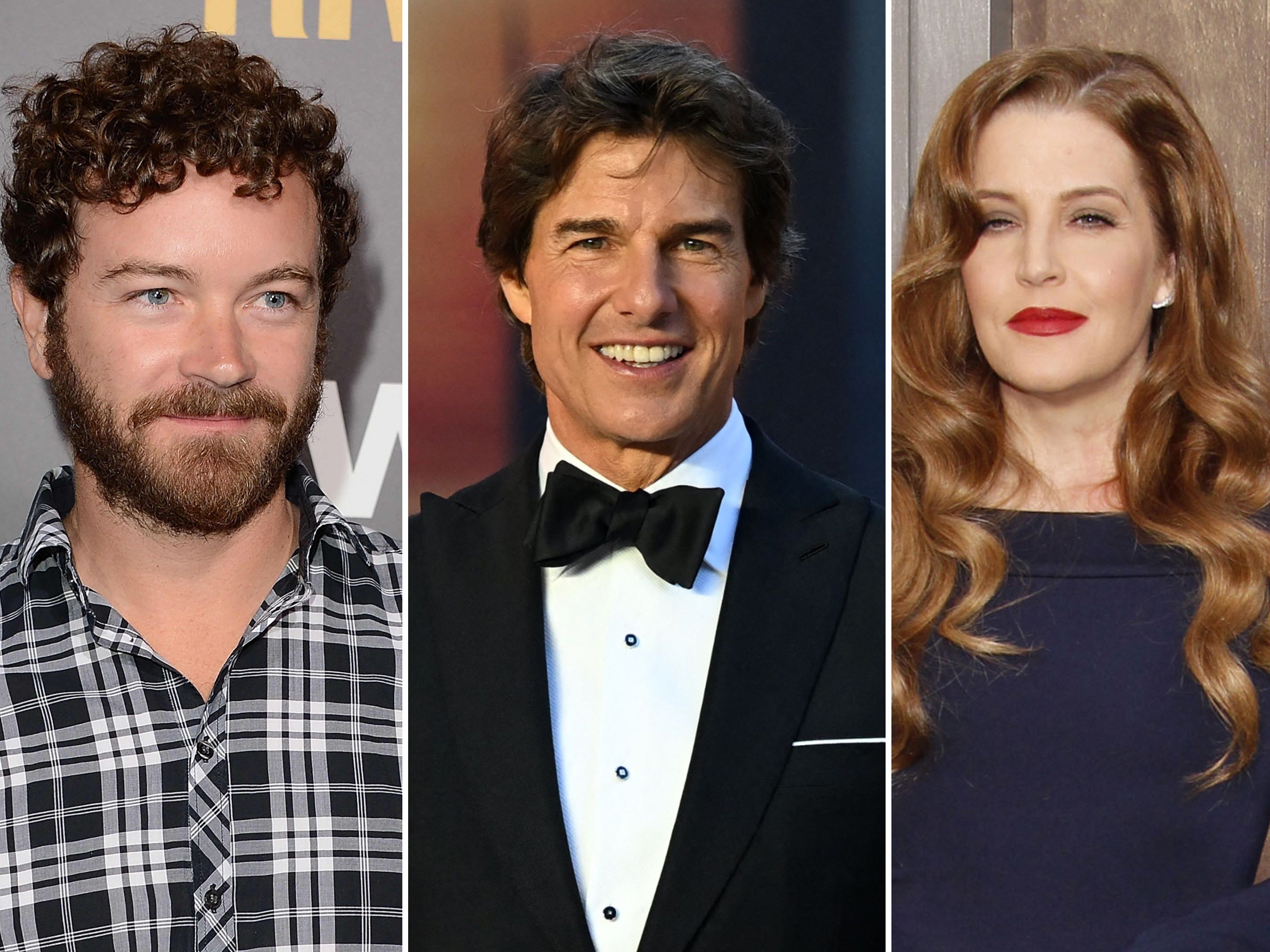 Danny Masterson, Tom Cruise and Lisa Marie Presley were all involved in Scientology. Photos: AFP; EPA