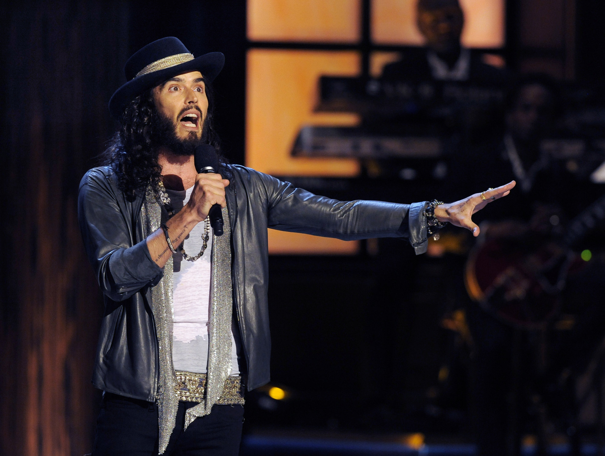 Russell Brand has stayed out of mainstream media in recent years but has built up a large following online with videos mixing wellness and conspiracy theories. Photo: Invision/AP