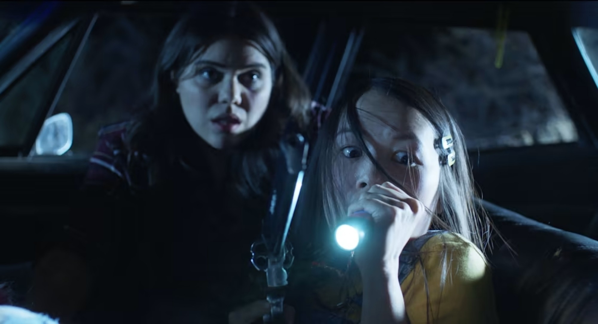 Brooke Markham (left) and VyVy Nguyen in a still from “Shaky Shivers”.