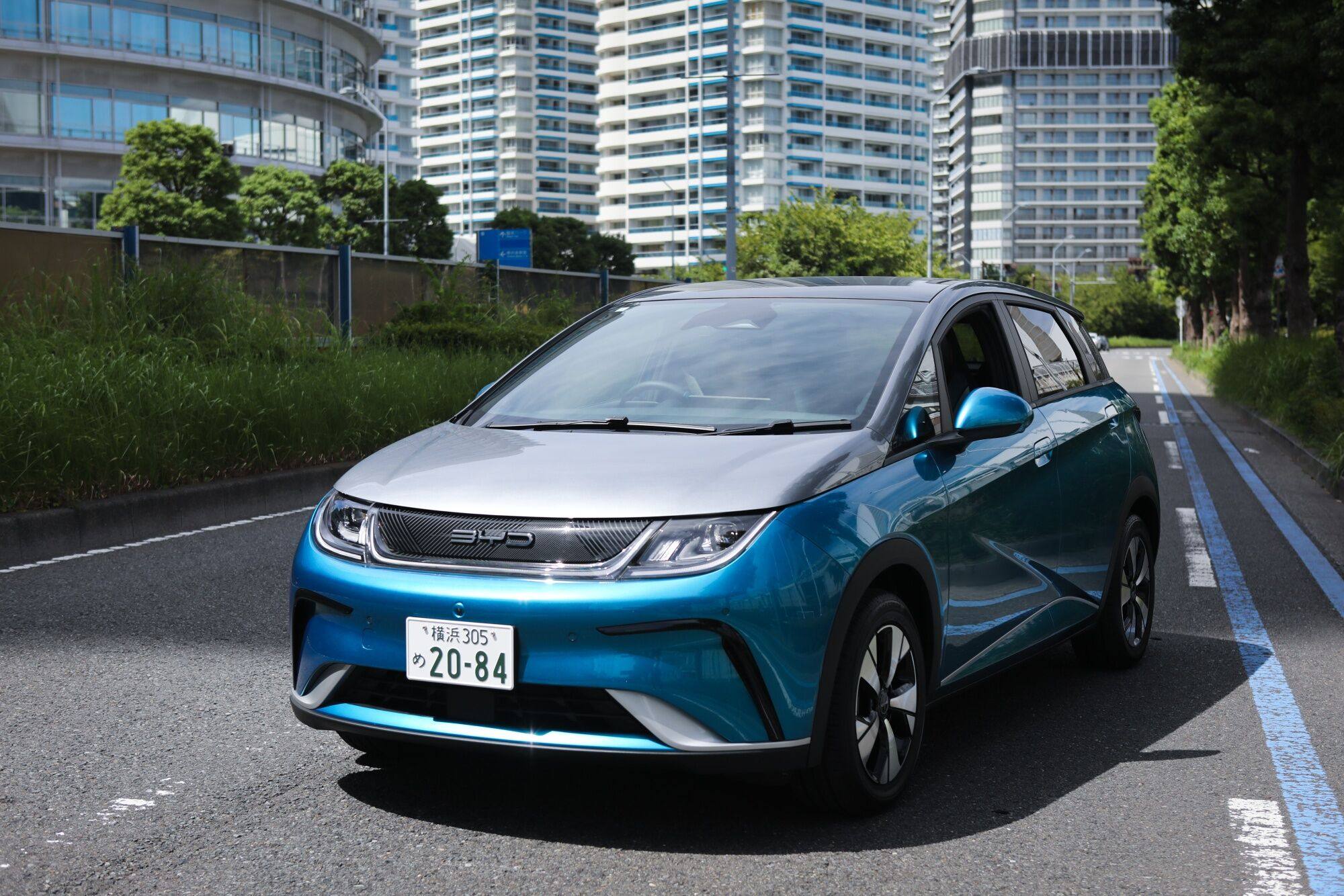 BYD launched the Dolphin compact electric vehicle in Japan on Wednesday. Photo: Bloomberg