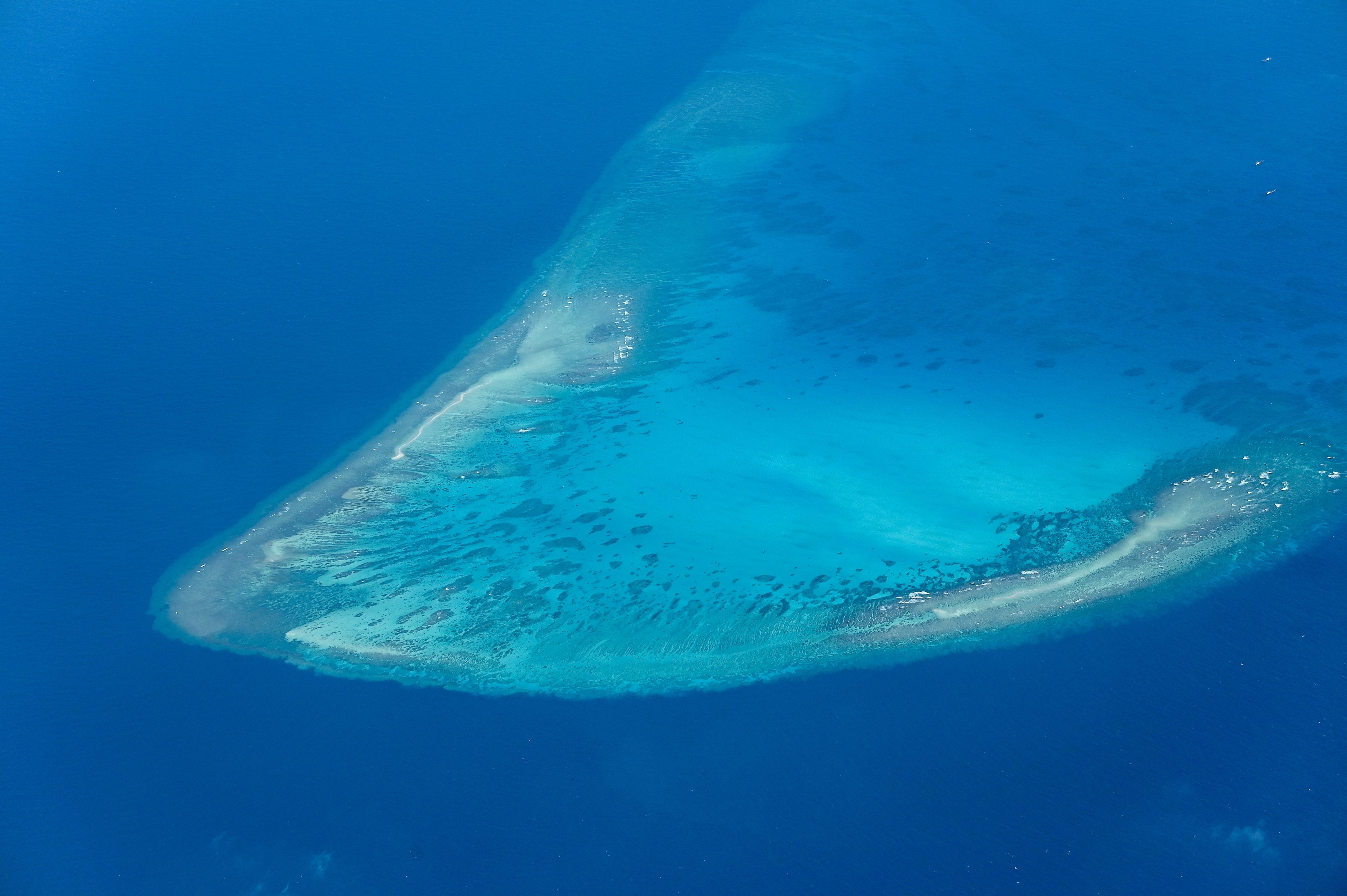 A view of Iroquois Reef in the South China Sea. The Philippine coastguard says its inspections at the reef and Sabina Shoal recently show “severe damage” to some corals. Photo: AFP