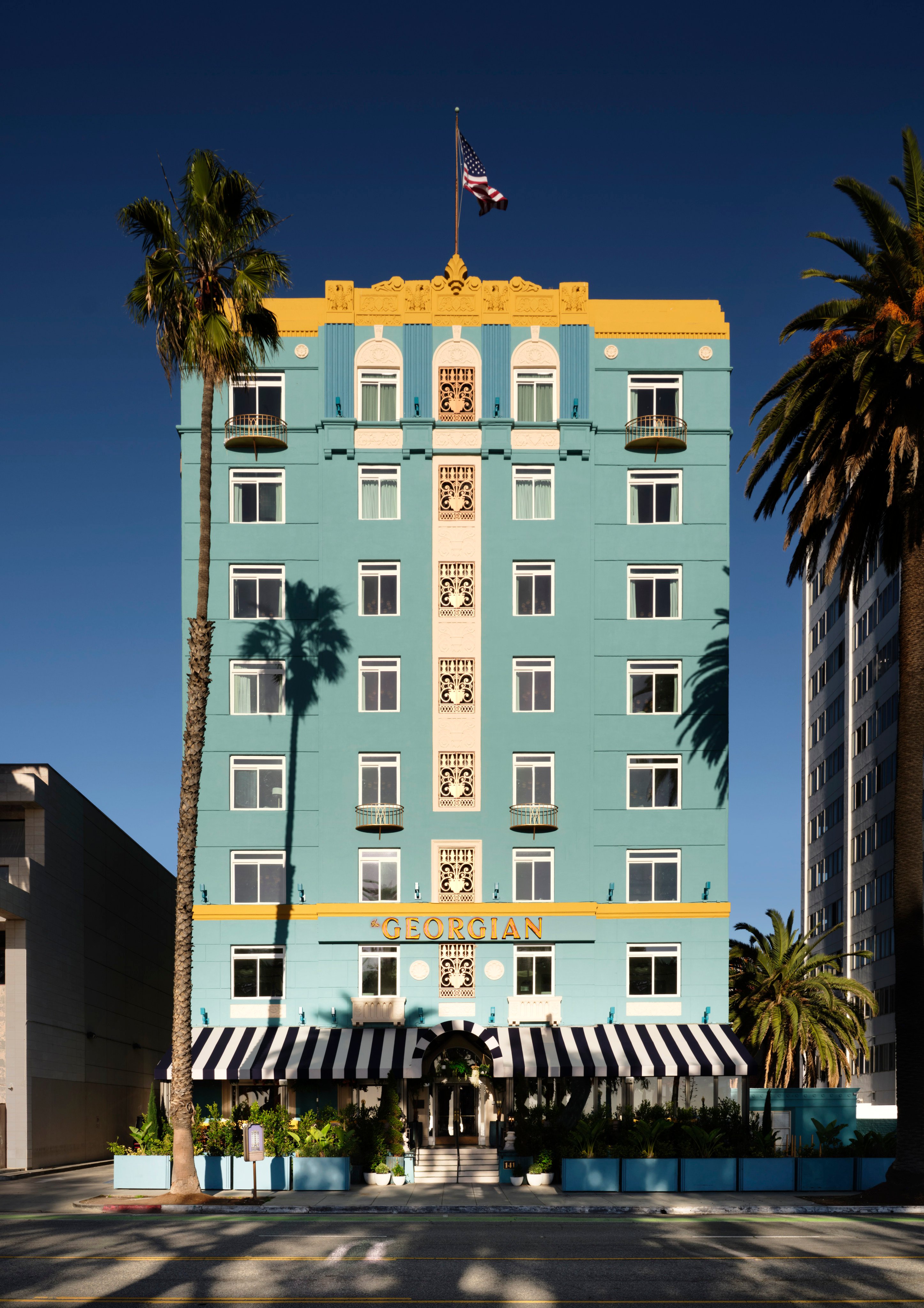 The Georgian is a historic beach hotel in Santa Monica, Los Angeles. Photo: Handout