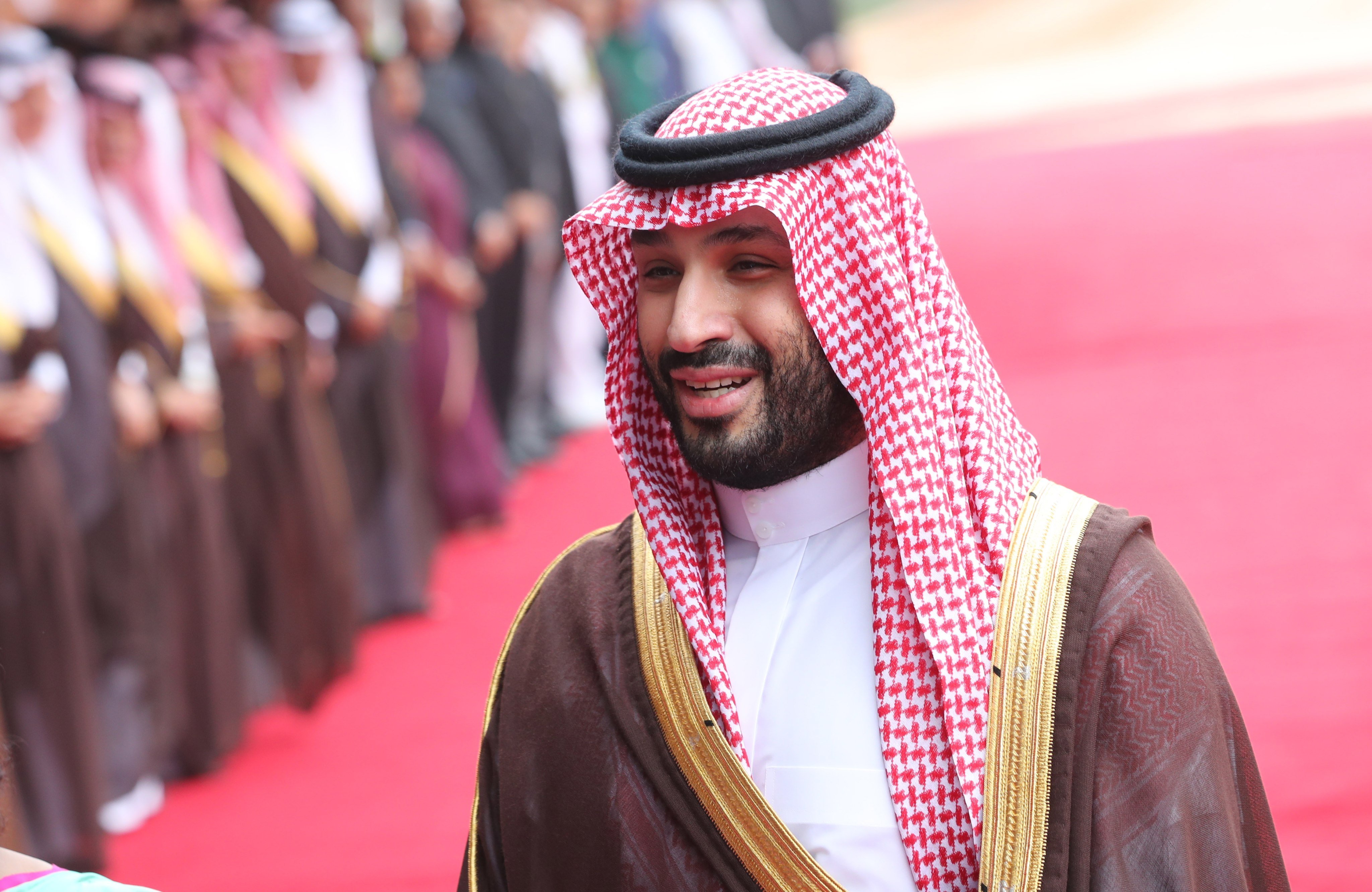 Saudi Arabia’s Crown Prince Mohammed bin Salman arrives for his welcome reception in New Delhi, India on September 11. Photo: EPA-EFE
