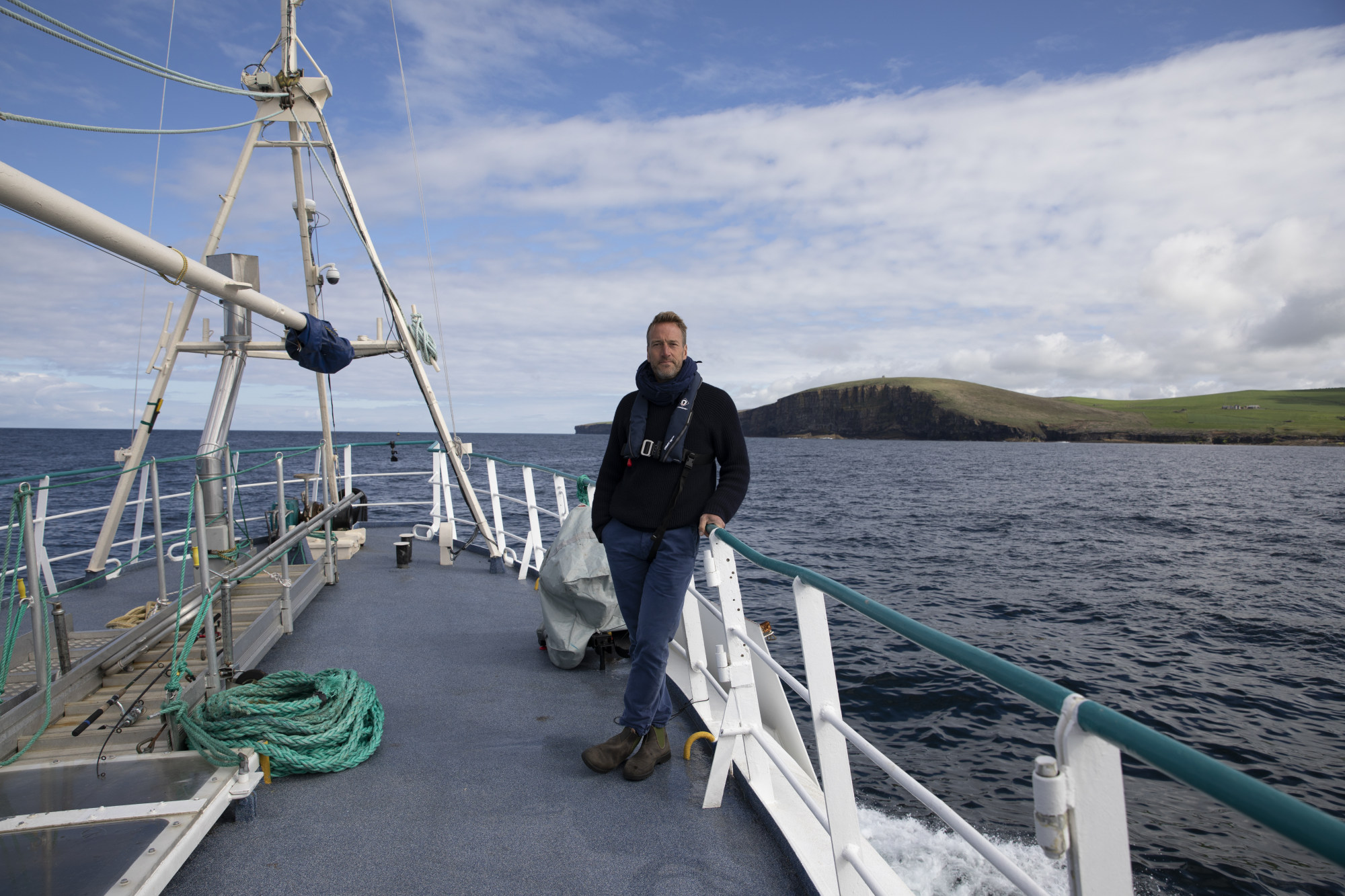 Fogle in Scotland in “Ben Fogle’s Lost Worlds”. Photo: Renegade Pictures, BBC Studios