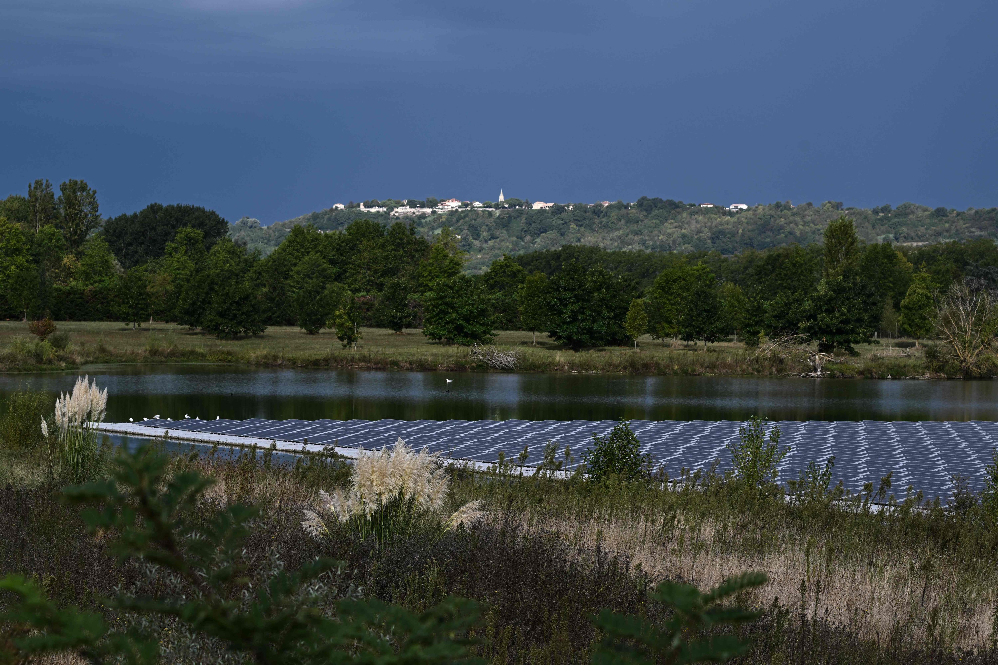 A solar power plant in France. Portugal will build one in Japan. Photo: AFP