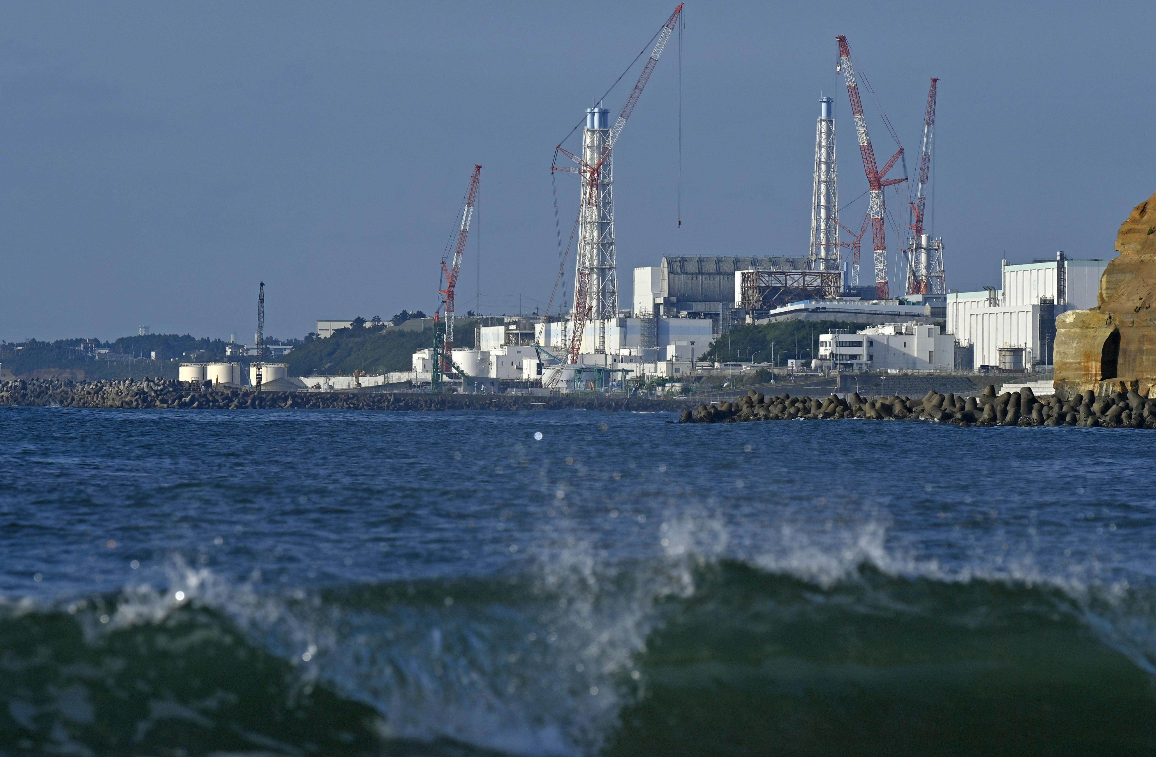Photo taken from the town of Futaba in Fukushima Prefecture, northeastern Japan shows the Fukushima Daiichi nuclear power plant on July 4, 2023. Photo: Kyodo