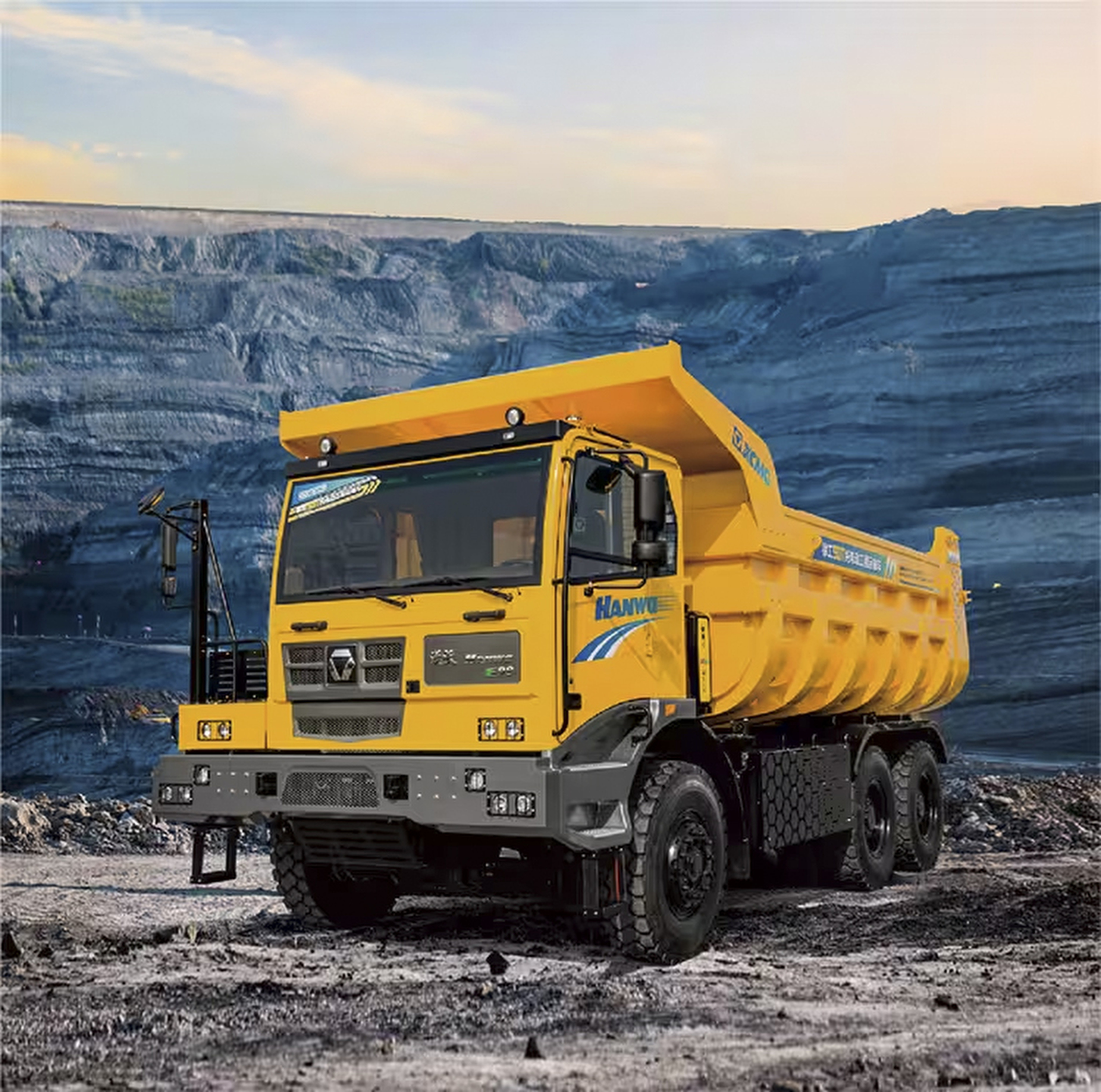 XCMG’s EDF531 is a 90-ton pure-electric dump truck for mining operations. Photo: Handout