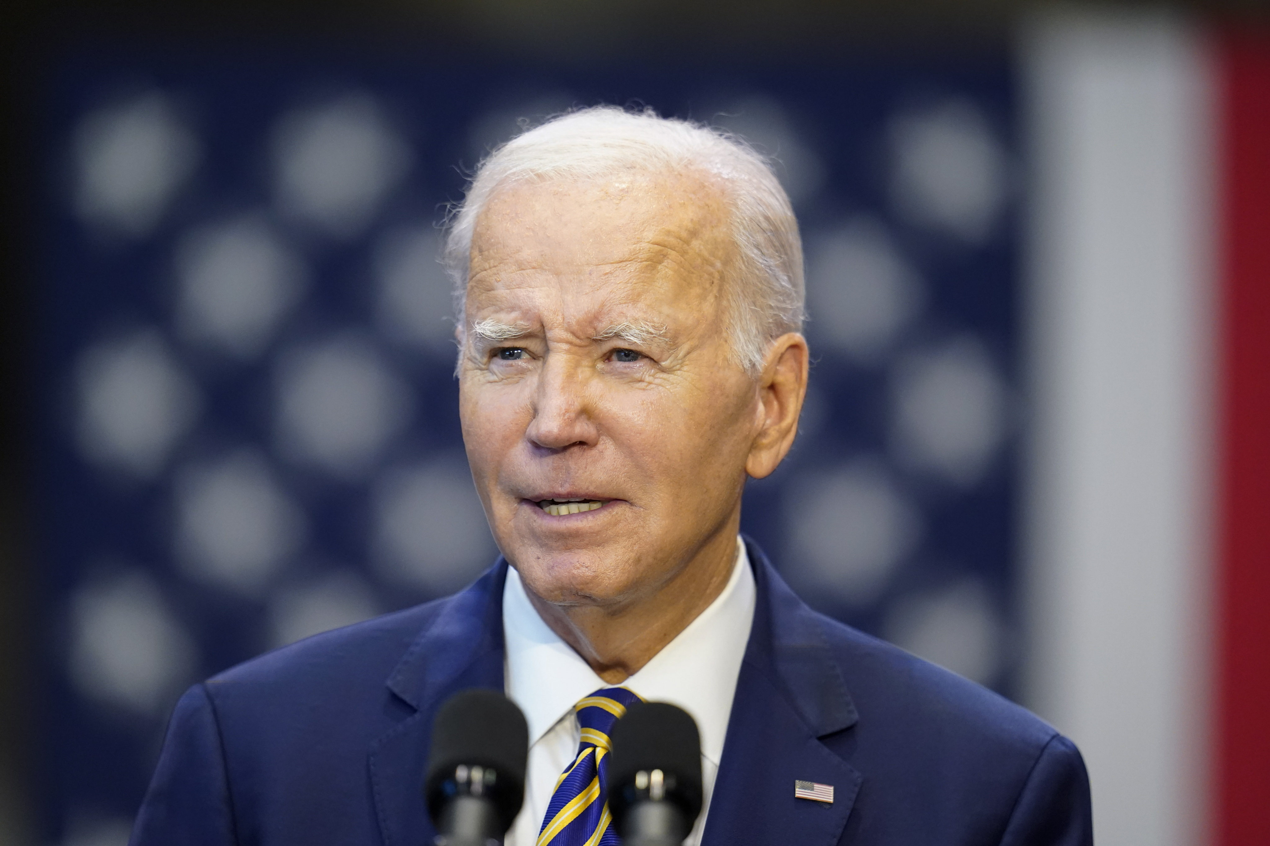 US President Joe Biden speaks in Largo, Maryland, on September 14. Photo: AP