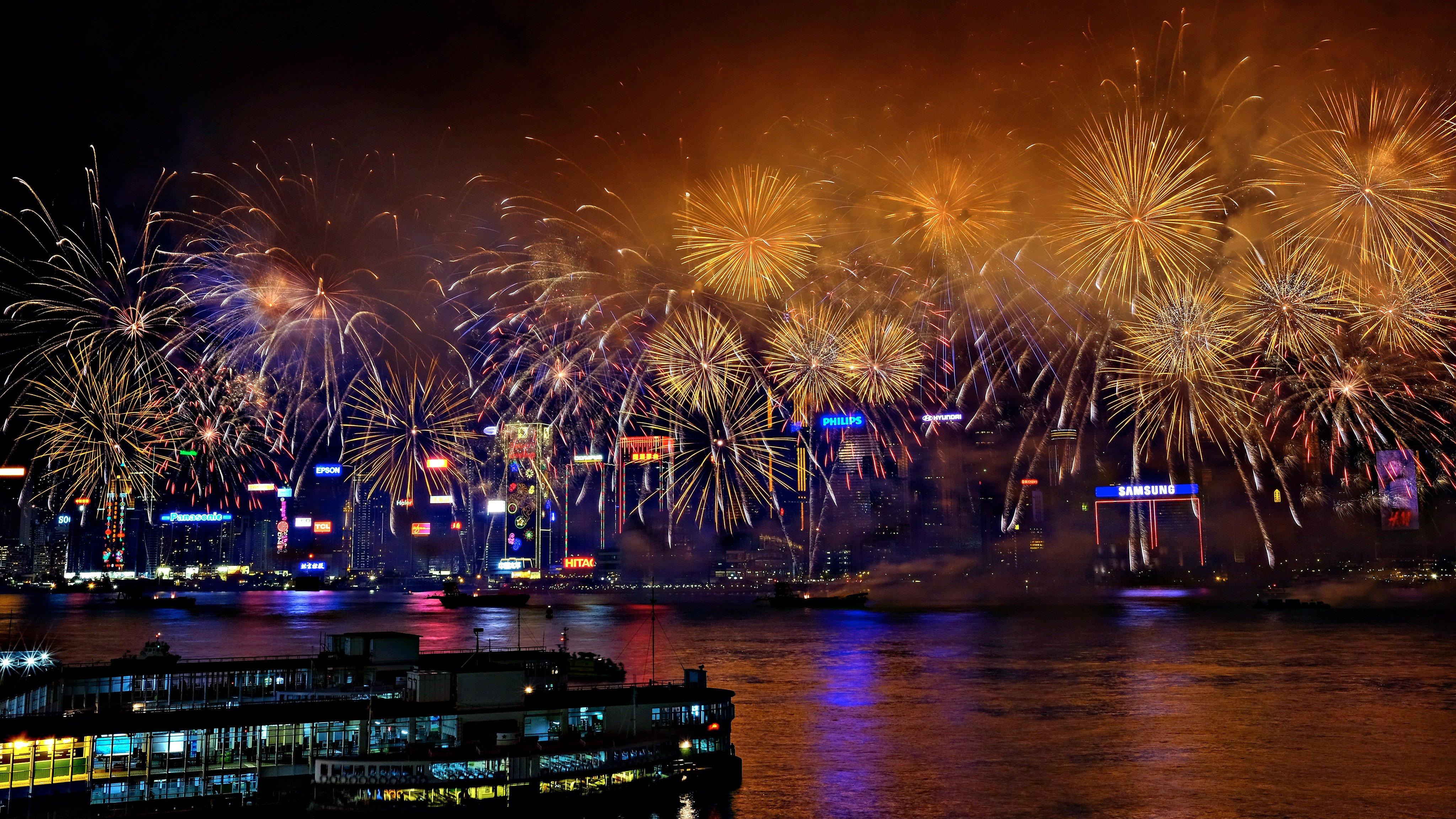A fireworks show over Hong Kong Victoria Harbour in 2014. The October 1 fireworks show is returning after a five-year hiatus – and there are plenty of new restaurants and bars from which to enjoy it. Photo: Getty Images
