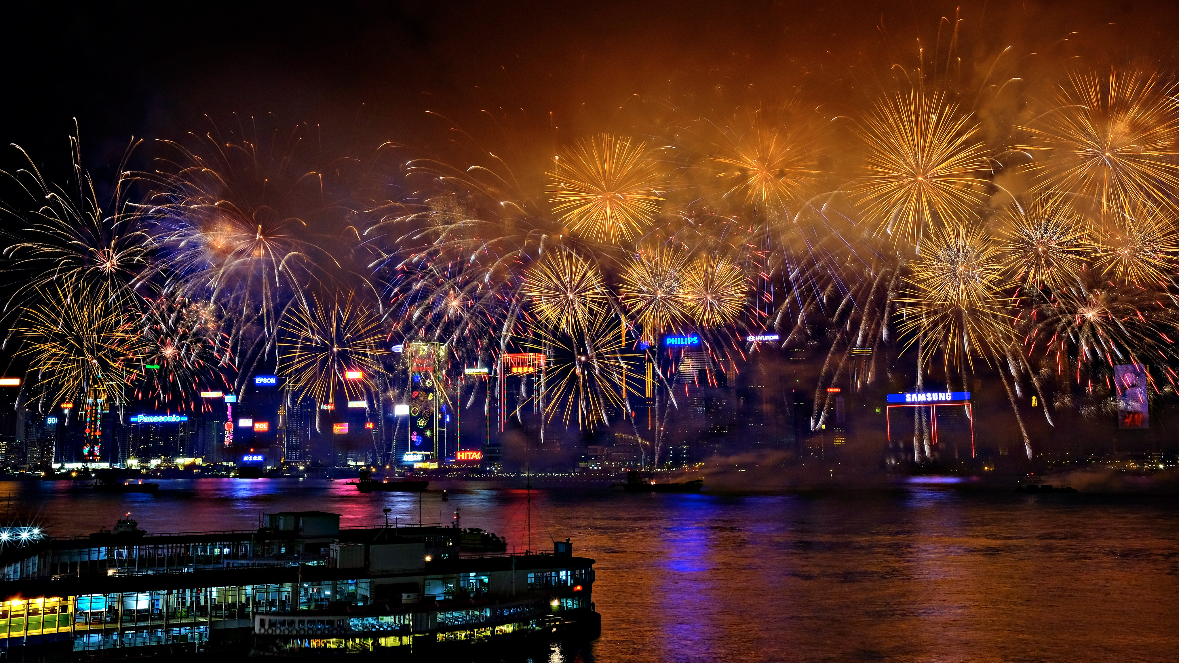 HK Chinese New Year 2012 - Day 2 - firecrackers @ village 