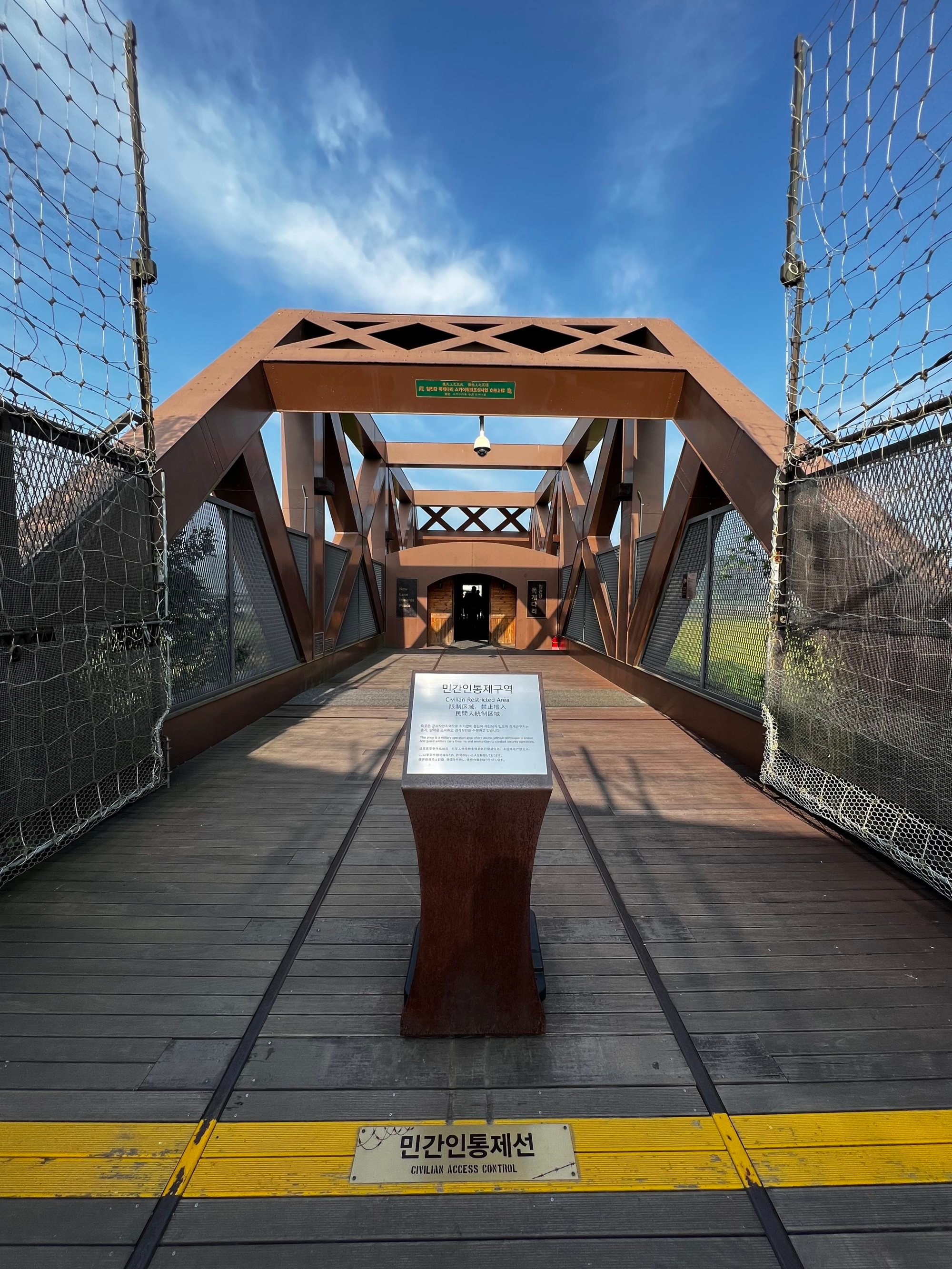 The Korean DMZ bridges and bullet holes, tunnels and memorials, and a