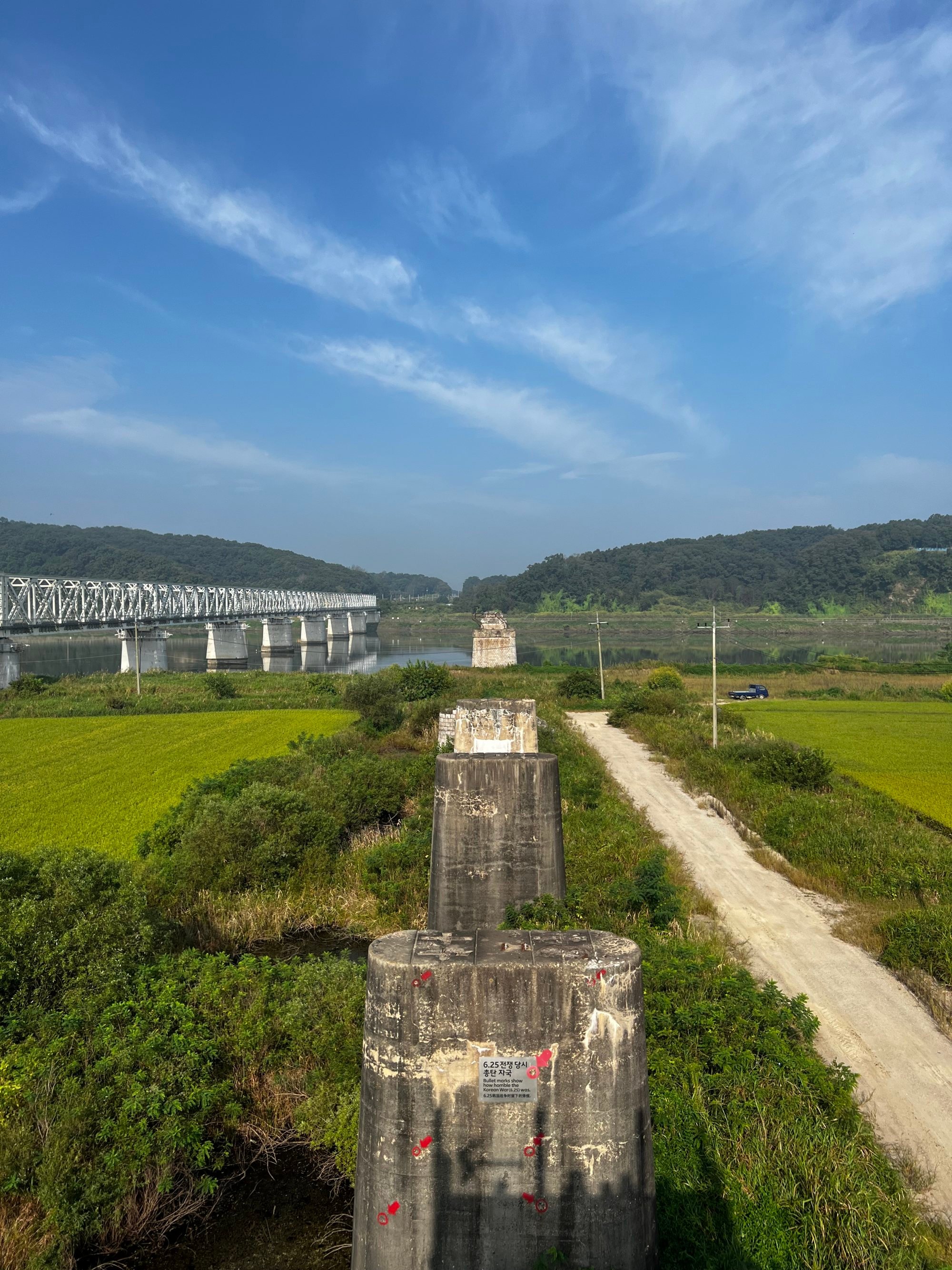 The Korean DMZ bridges and bullet holes, tunnels and memorials, and a
