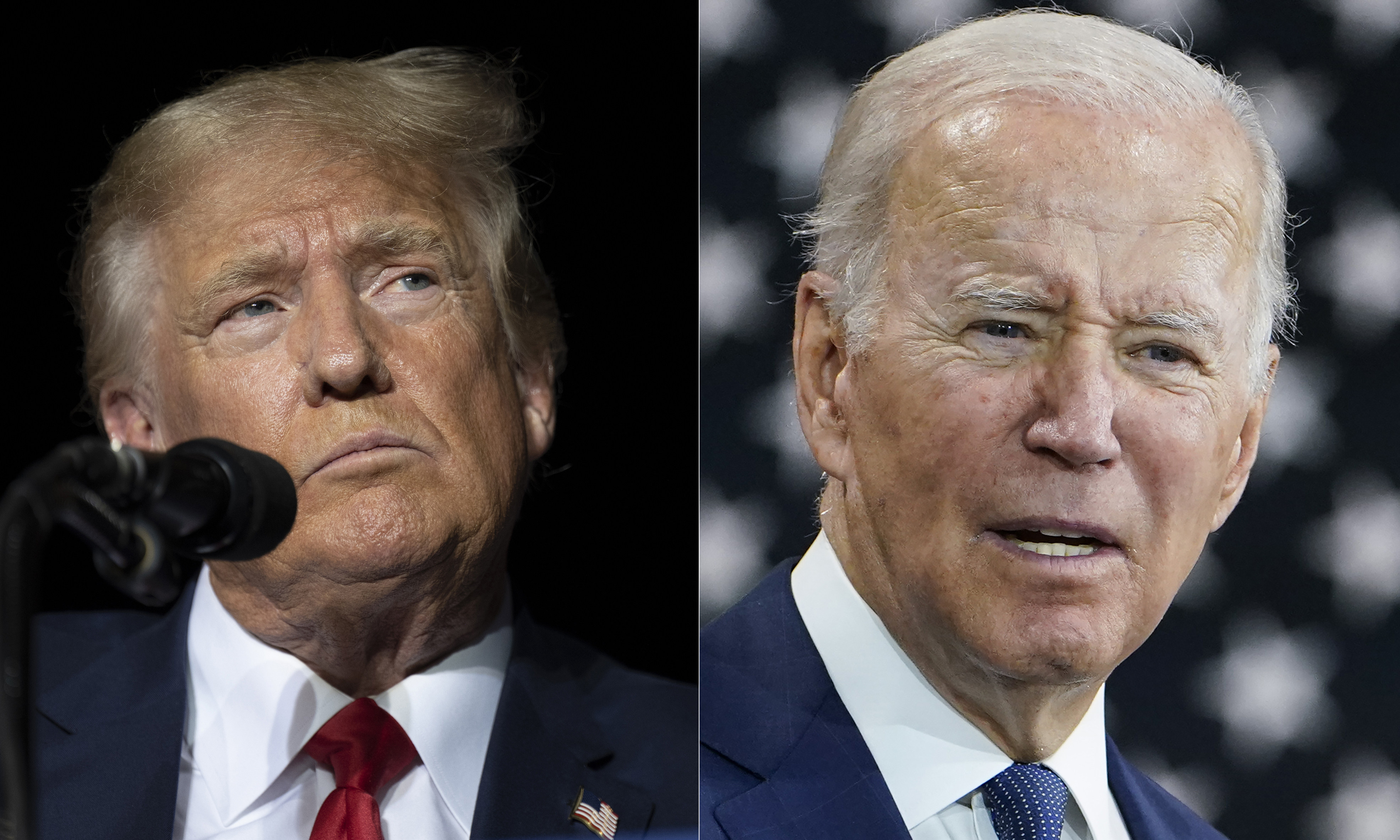 Most US national polls taken in recent months have showed a close race between Donald Trump and Joe Biden. Photo: AP