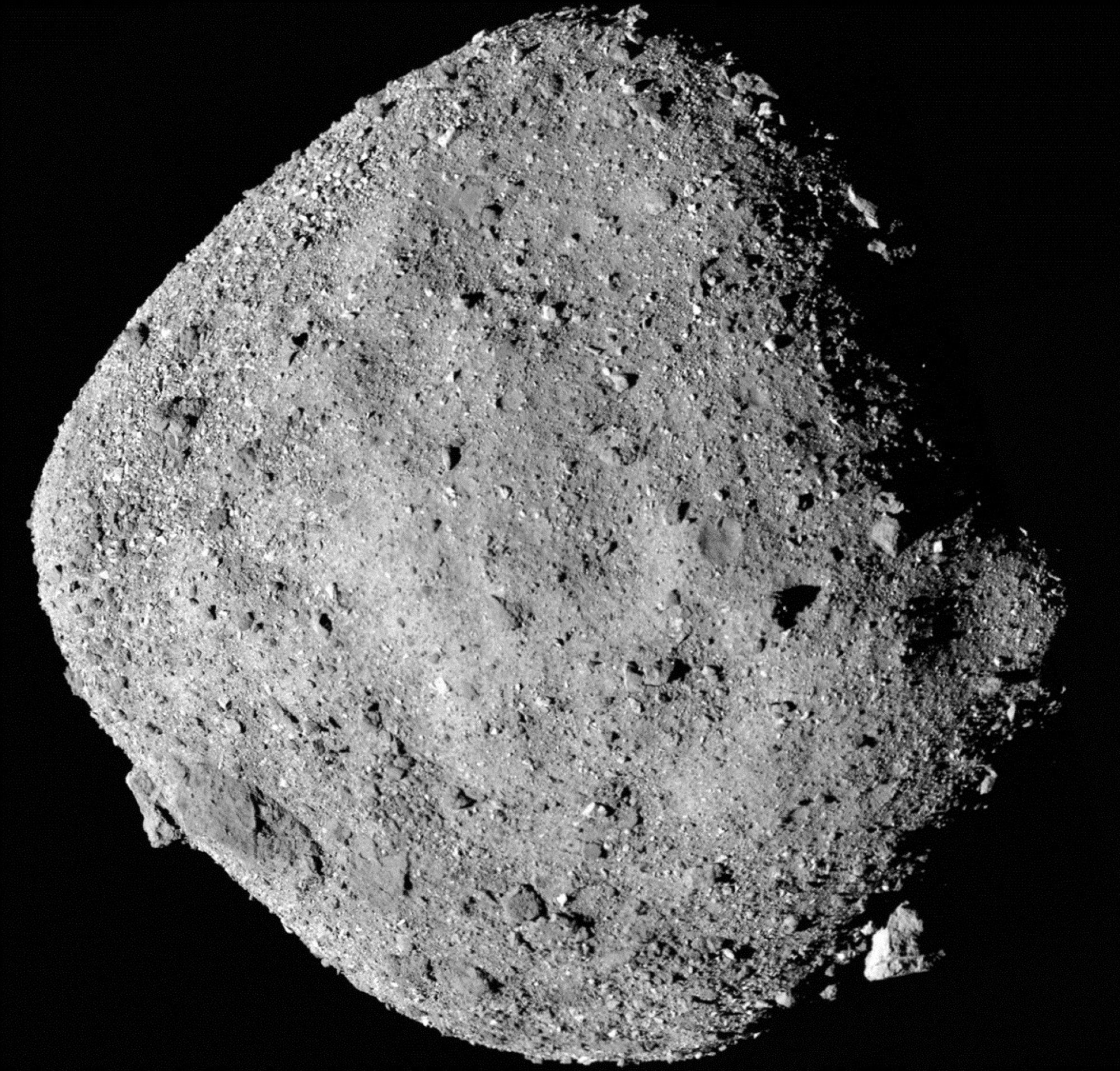 The asteroid Bennu, as seen from the OSIRIS-REx spacecraft. File photo: Nasa
