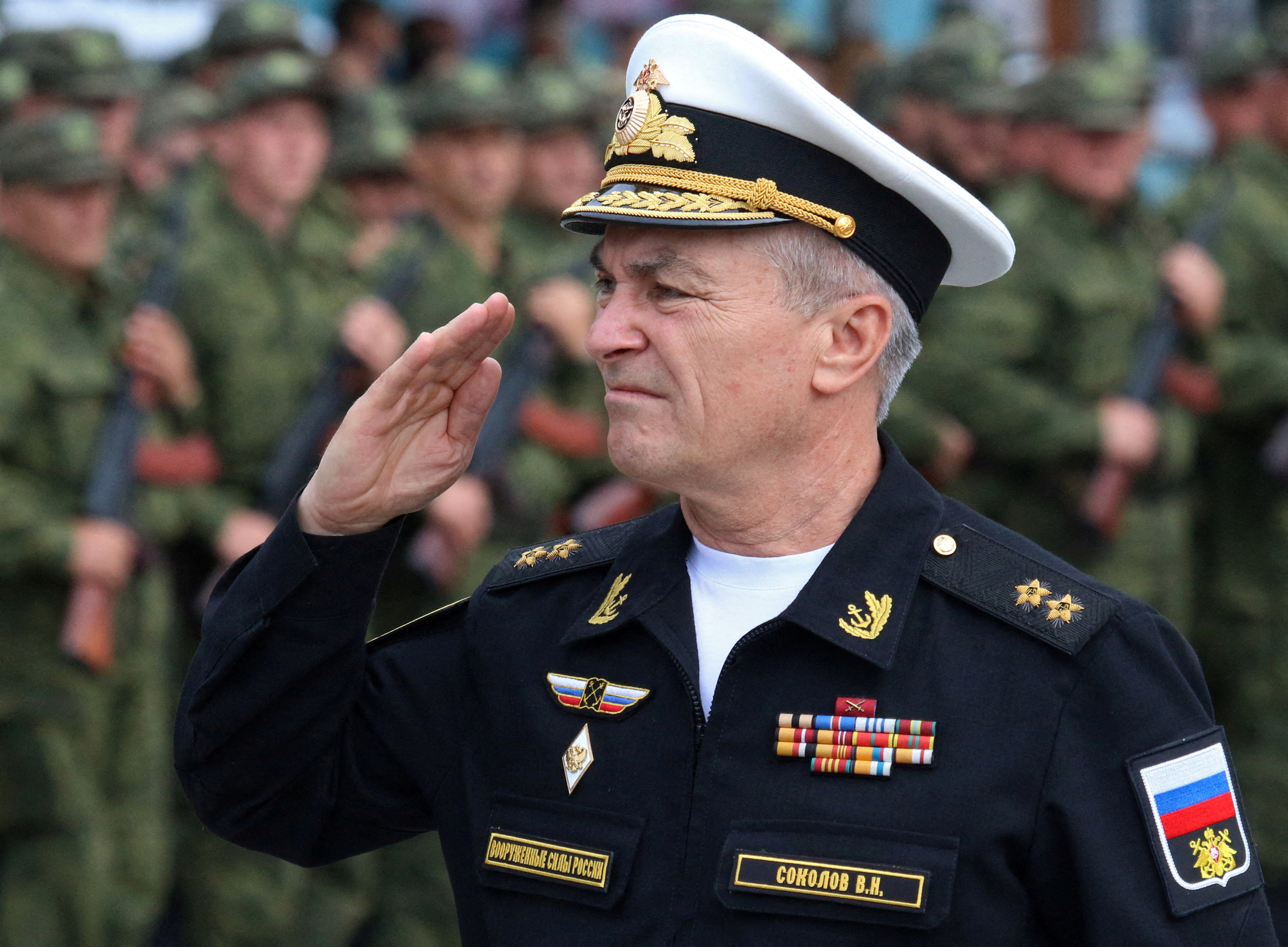 Ukraine’s special forces claimed Russian Admiral Viktor Sokolov was killed on Friday, though no supporting evidence was offered. Photo: Reuters