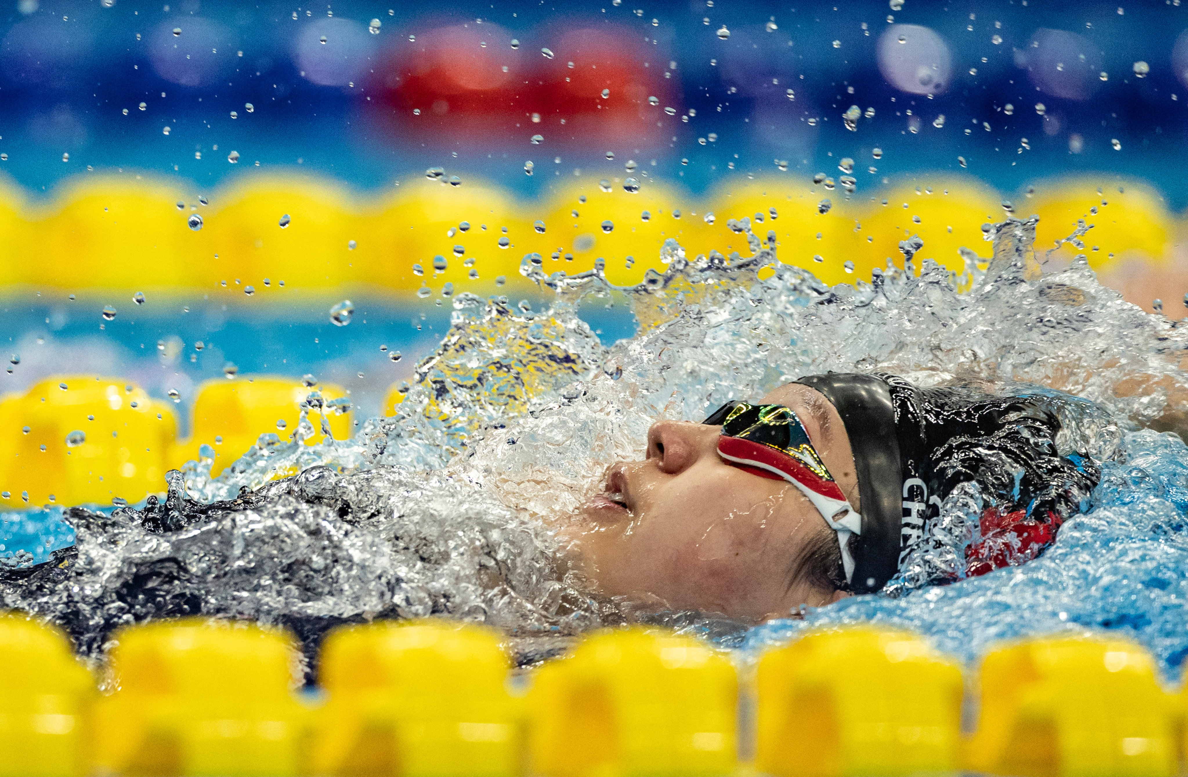 Cindy Cheung reaches the 200m backstroke final after a two minutes 14.69 seconds qualifying time. Photo: Reuters