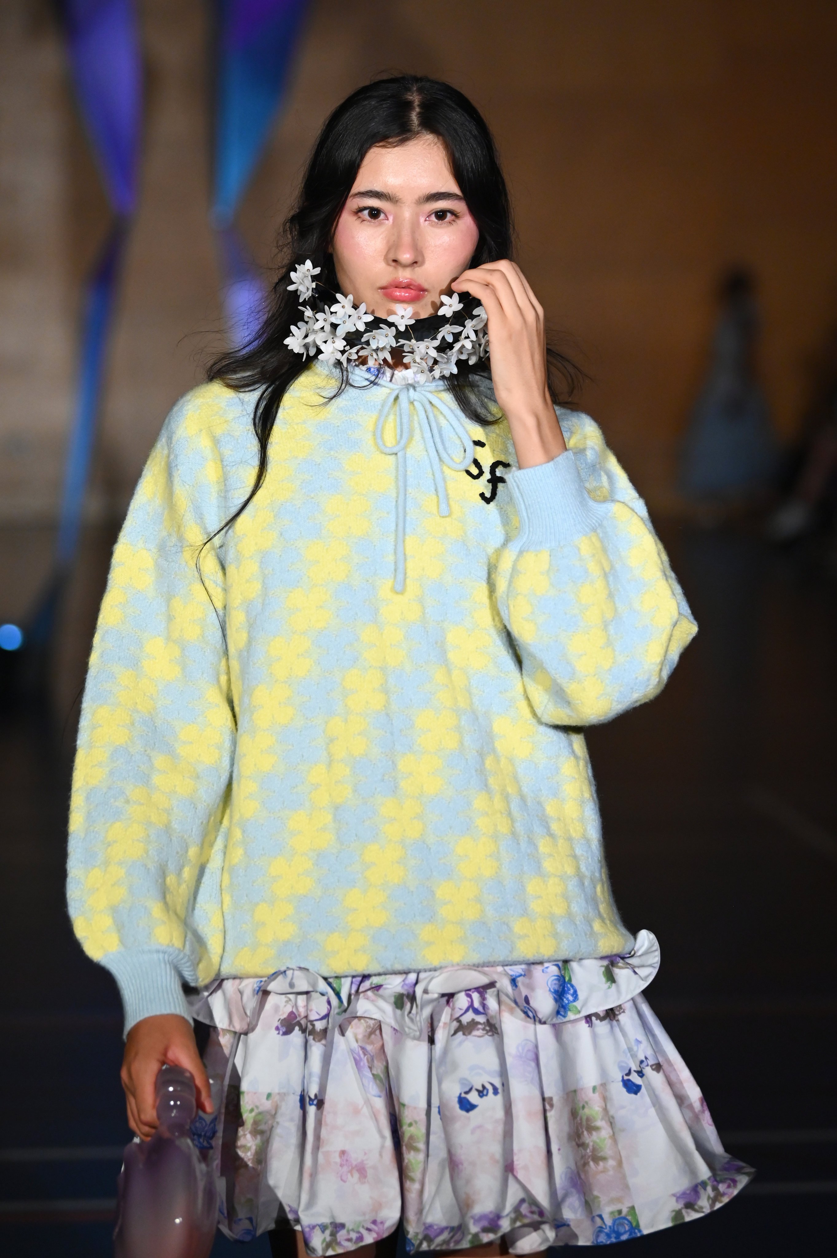 A model walks the runway for Susan Fang during the spring/summer 2024 womenswear shows at London Fashion Week in September 2023. Photo: Getty Images