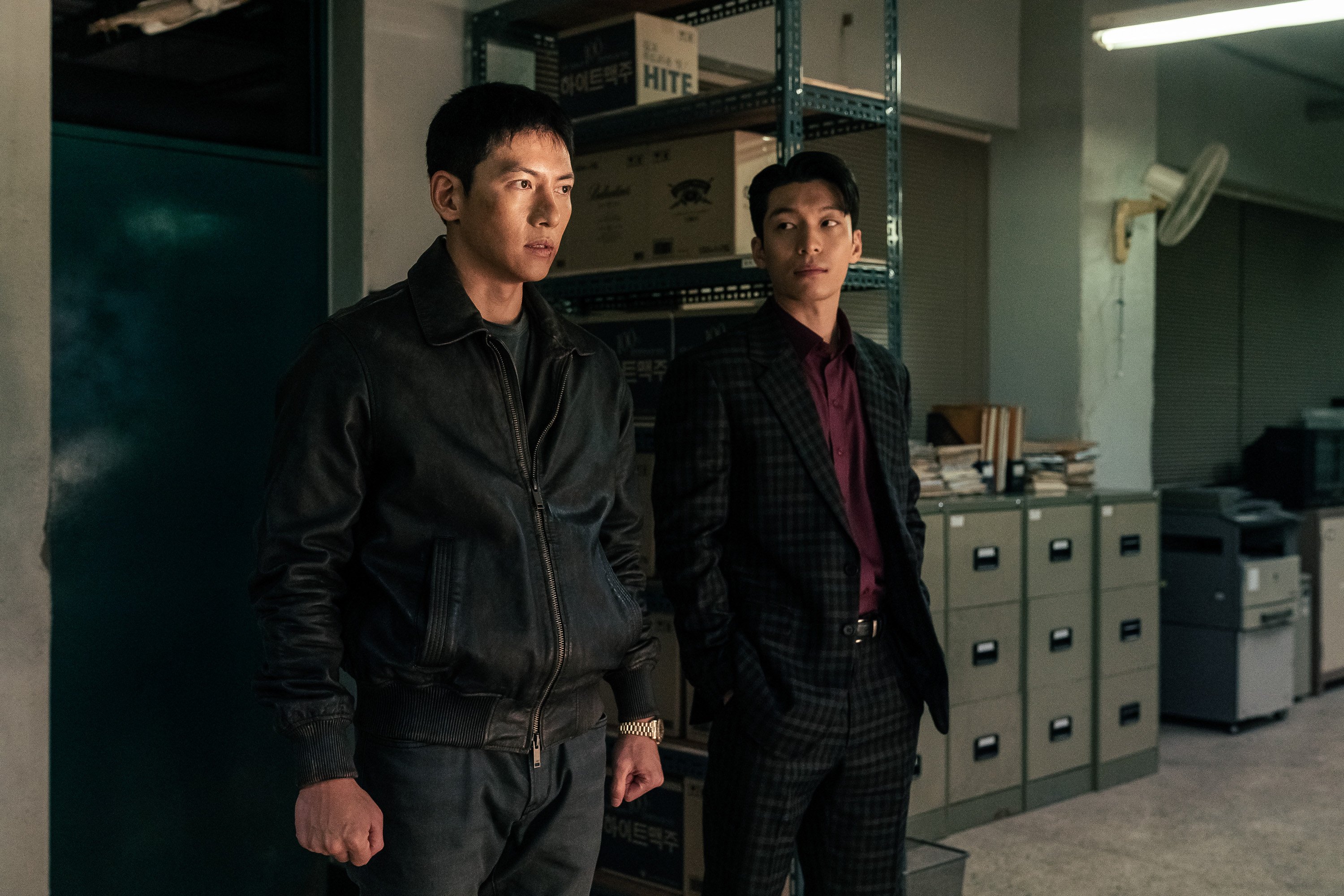 Ji Chang-wook (left) and Wi Ha-jun in a still from “The Worst of Evil”. Photo: Disney+
