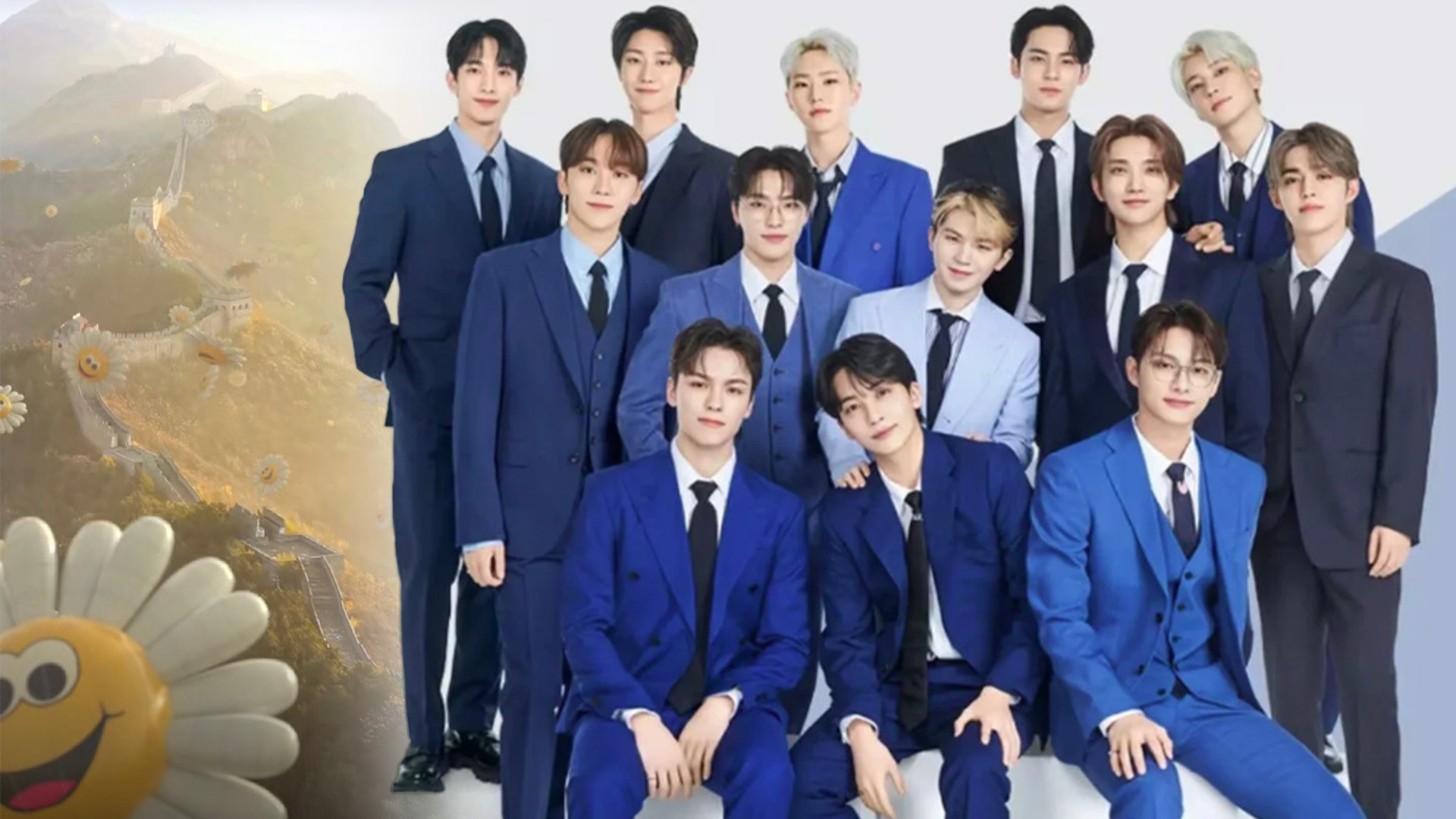 South Korean K-pop band, Seventeen, has caused an outcry on mainland social media by using a promotional video which shows the Great Wall of China festooned in gaudy balloons.: SCMP composite/Weibo/Xiaohongshu