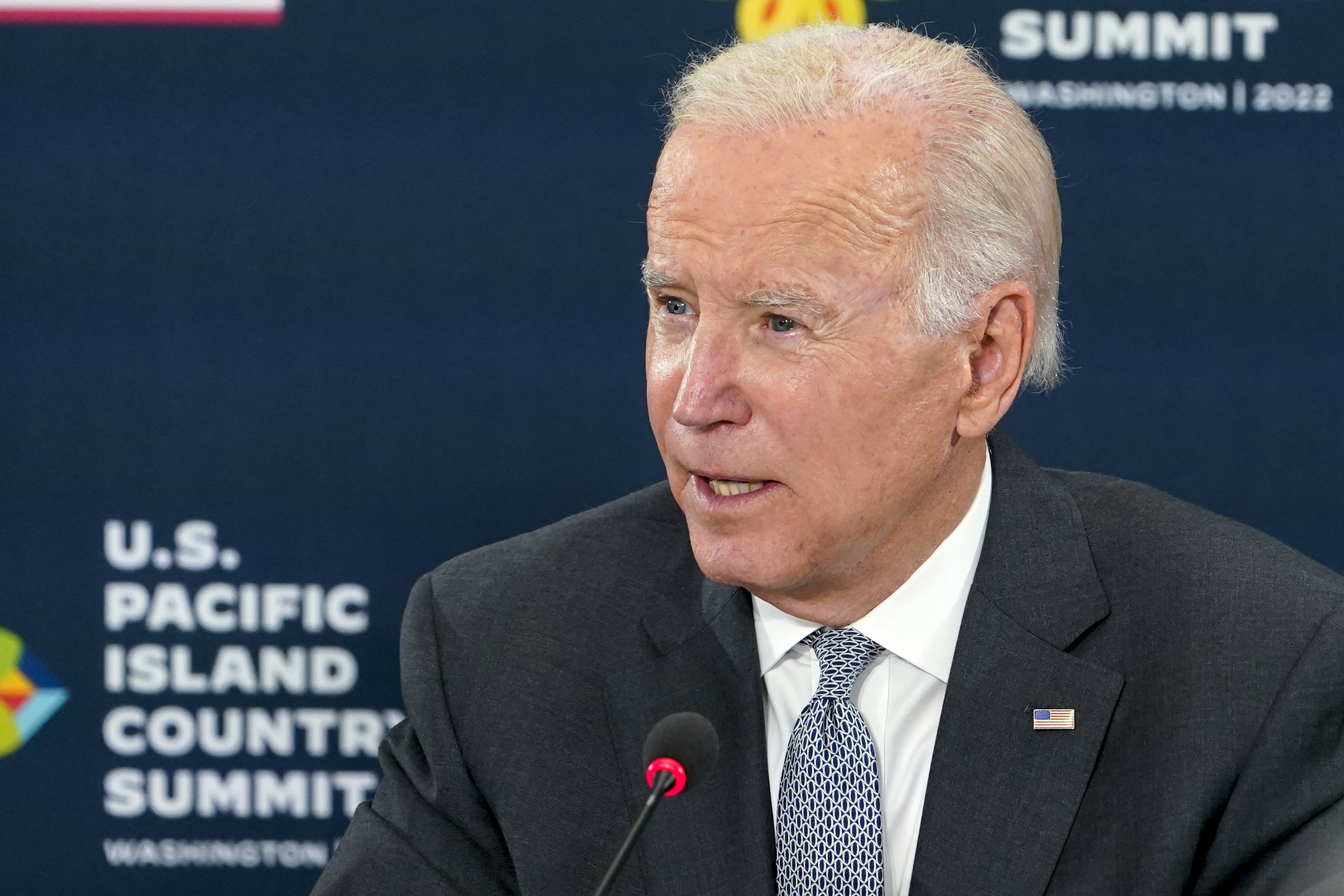 President Joe Biden speaks during the US-Pacific Island Country Summit at the State Department in Washington, September 29, 2022. Photo: AP Photo
