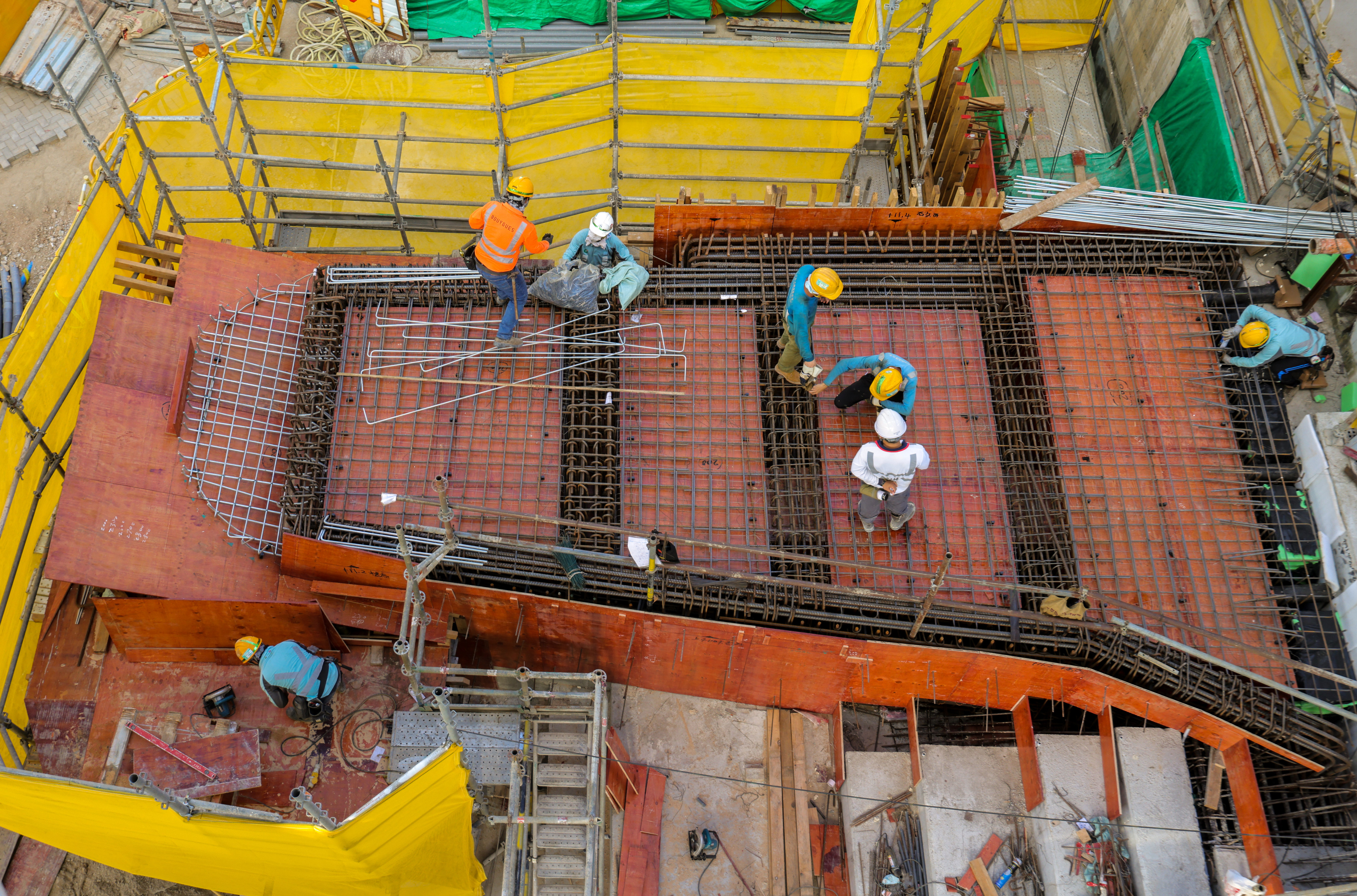 The construction site at Austin Road West where the tragedy occurred. Photo: Jelly Tse