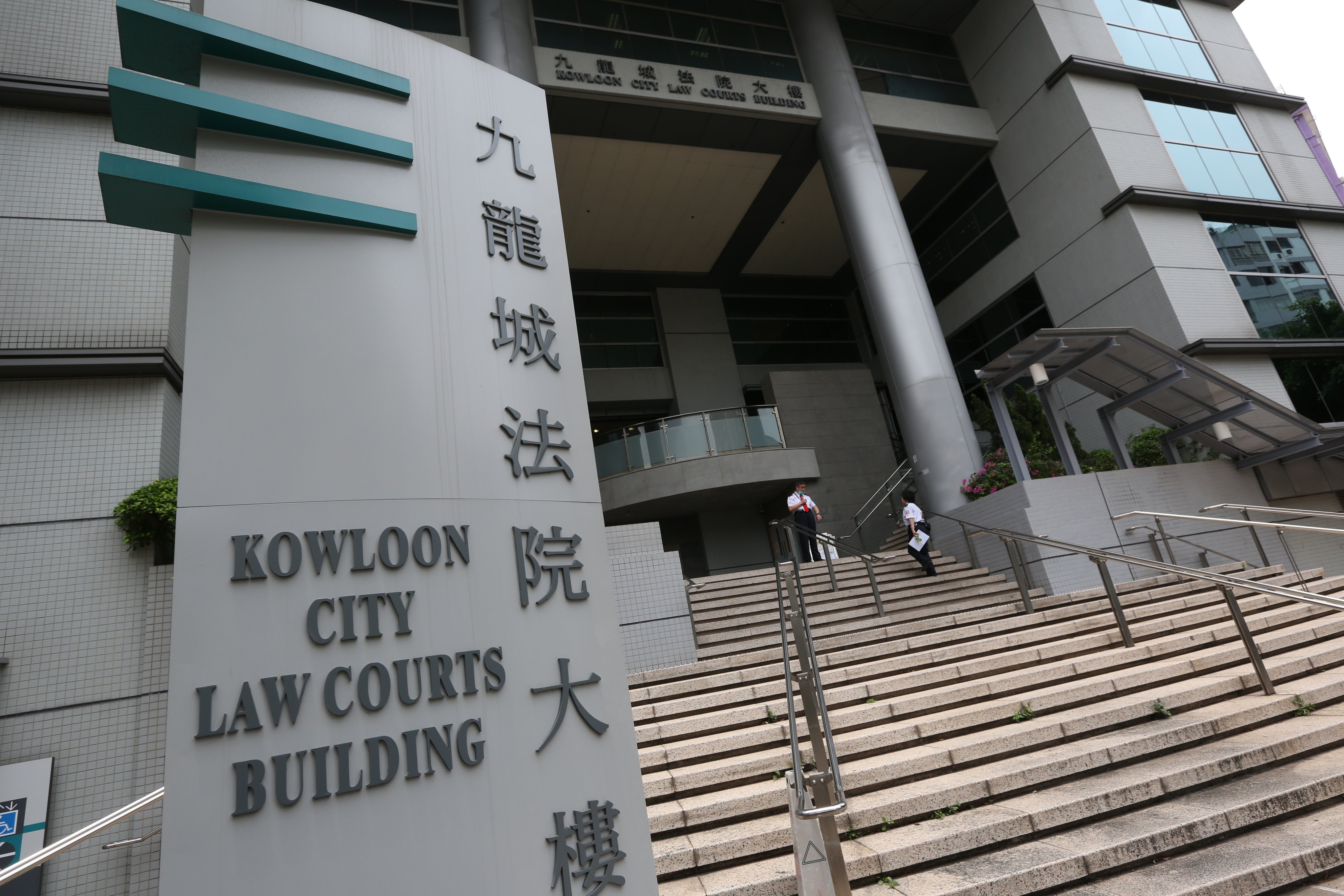 The subcontractor, 62, was brought to Kowloon City Court to hear his charge. Photo: SCMP