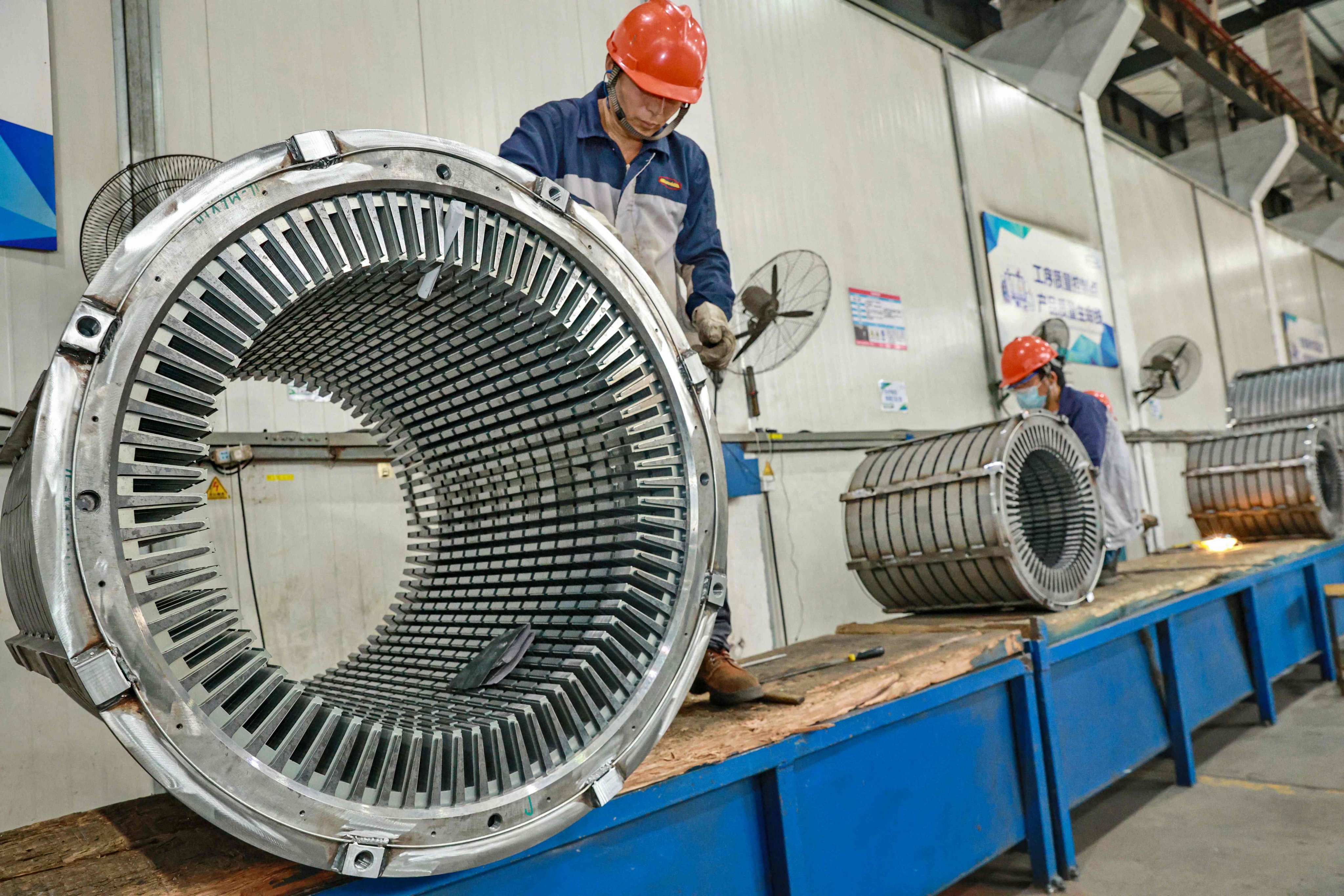 China’s industrial profits rose year-on-year in August after months of declines. Photo: AFP