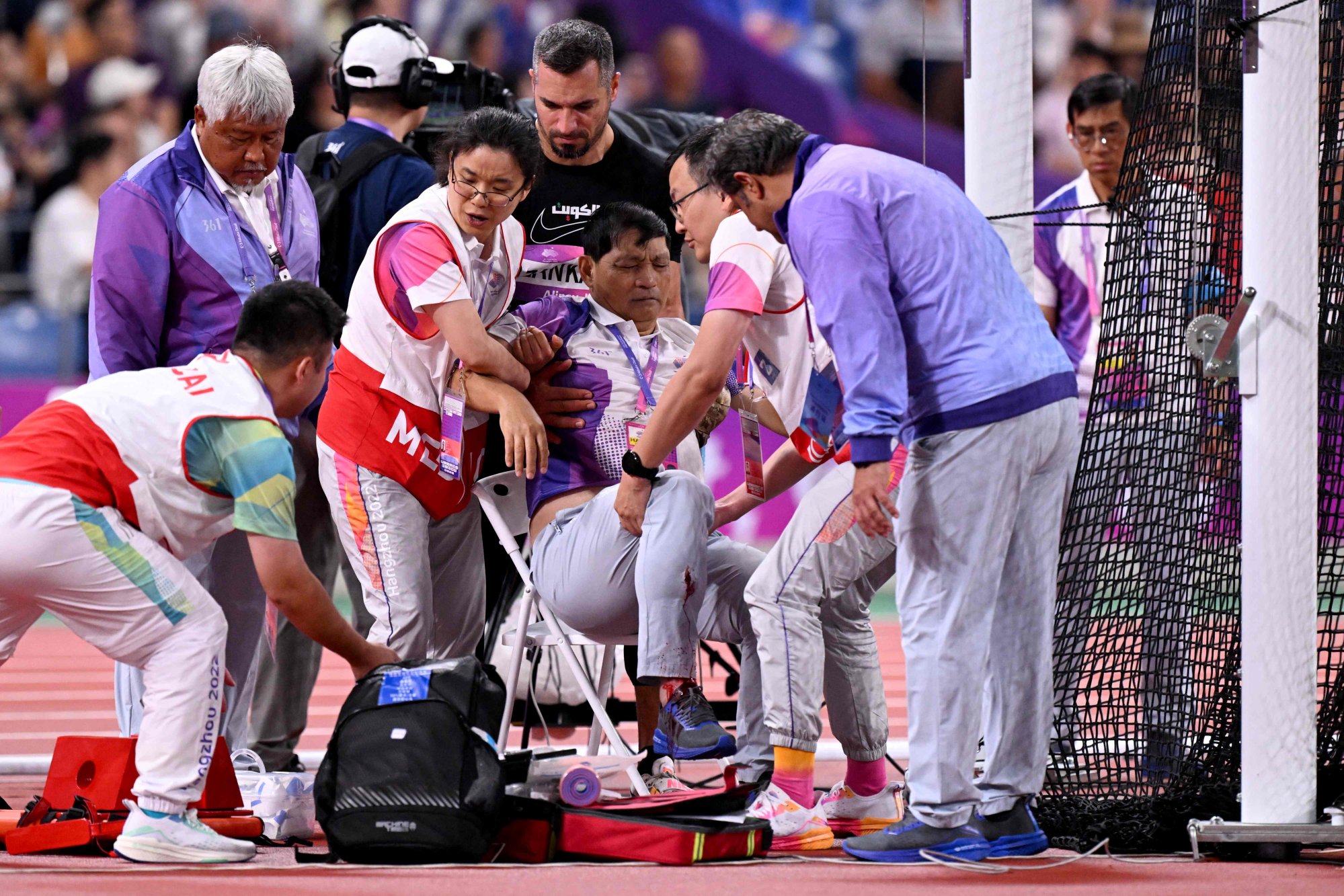 Asian Games 2023: athletics official hospitalised with leg 