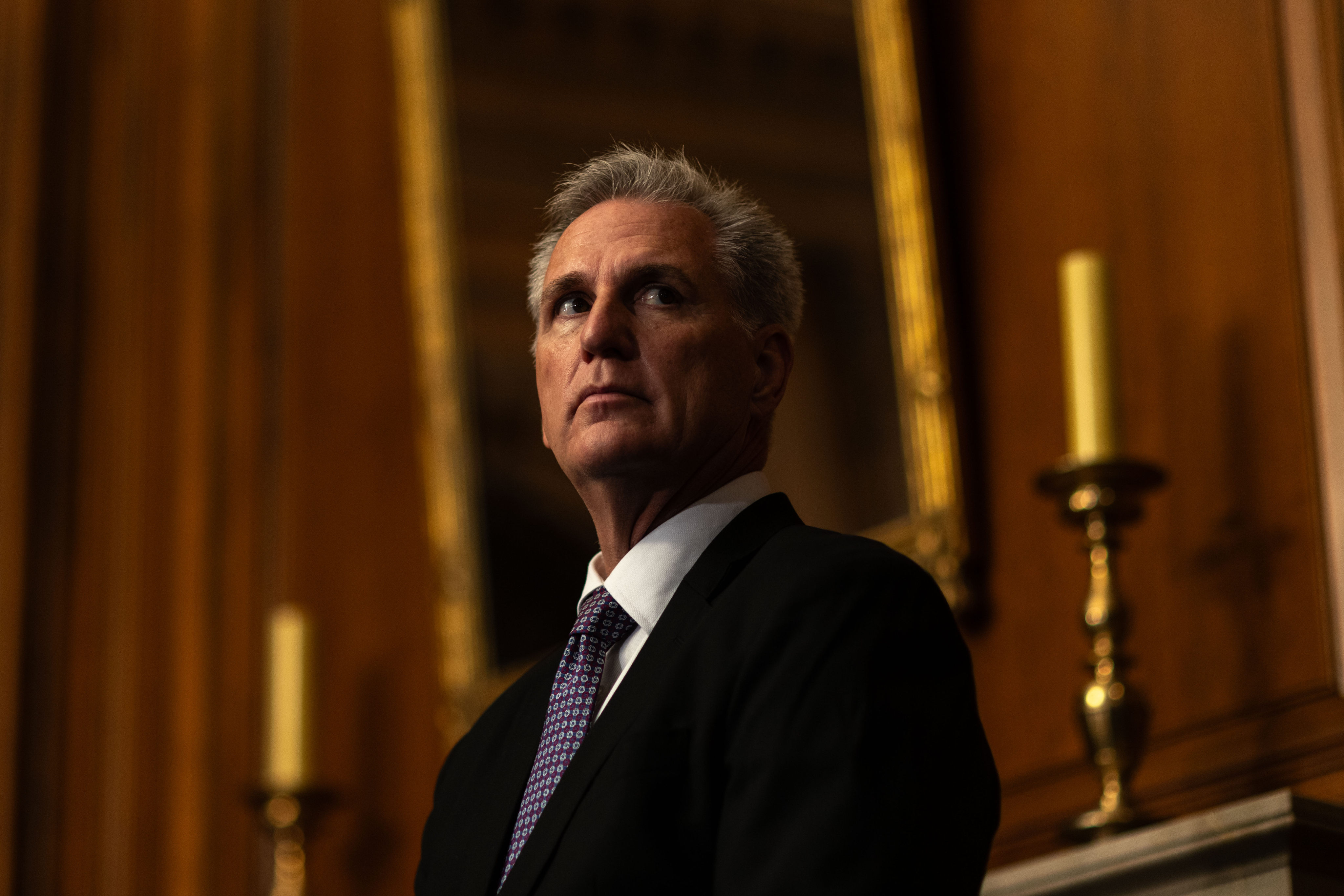 Speaker of the United States House of Representatives Kevin McCarthy during a press conference about the government shutdown and the border crisis at the US Capitol. Photo: dpa