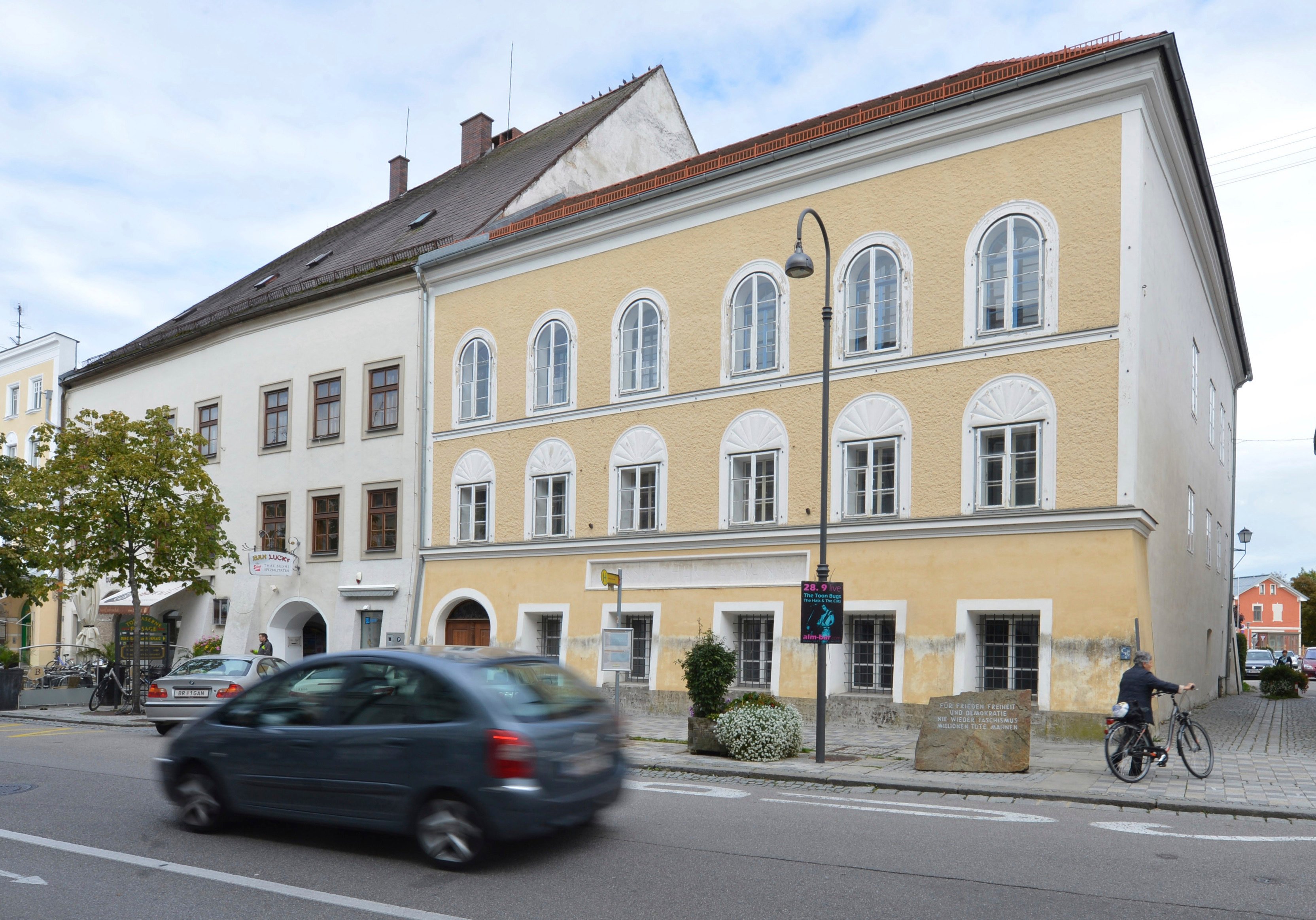 Exterior view of Adolf Hitler’s birth house in Braunau am Inn, Austria. Photo: AP