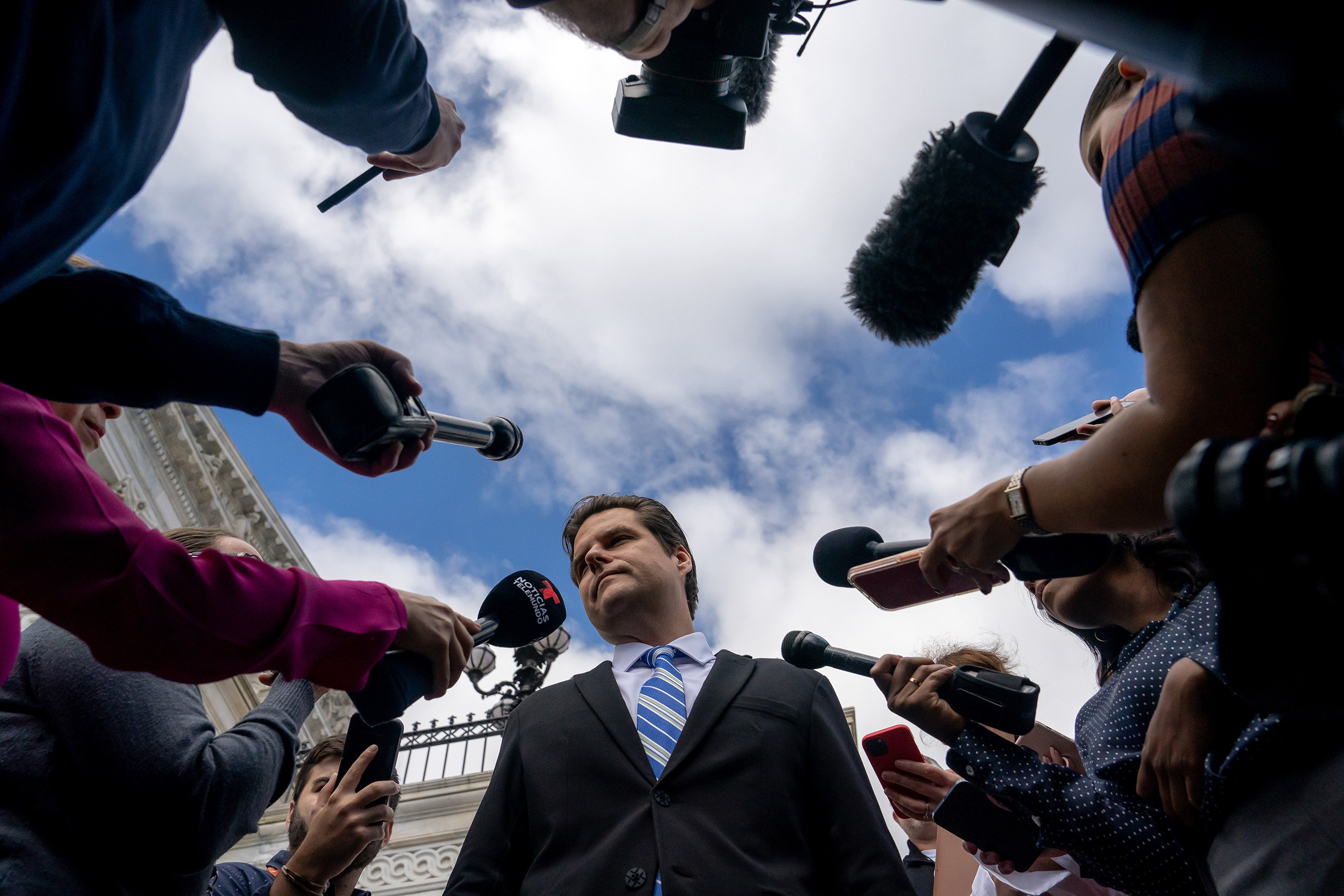 Matt Gaetz calls himself the ‘Trumpiest congressman’ and said last month he frequently talks with the former president. Photo: TNS