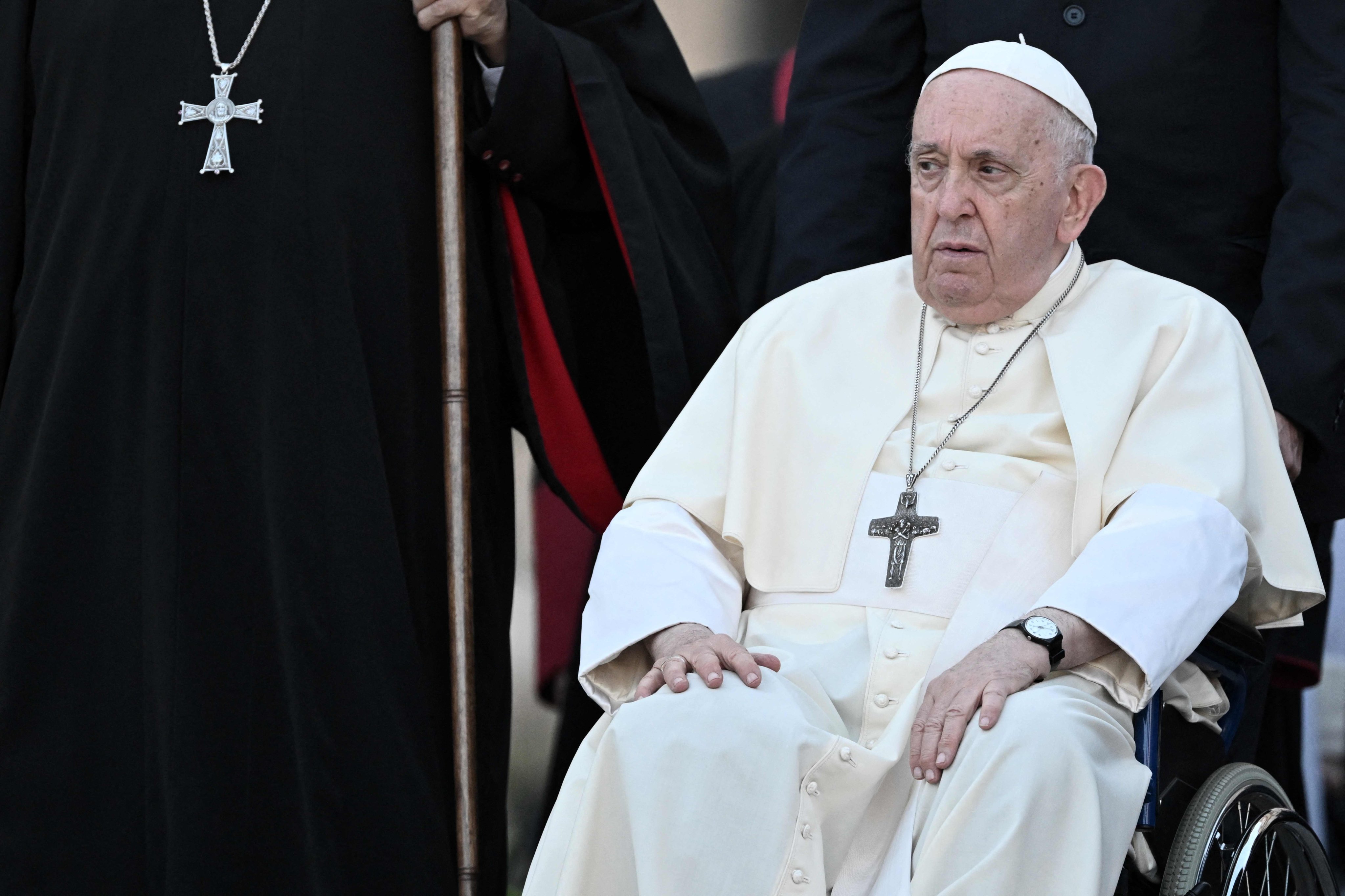 A group of conservative cardinals has asked Pope Francis to affirm the church cannot bless same-sex couples, and that any sexual act outside marriage between man and woman is a grave sin. Photo: AFP
