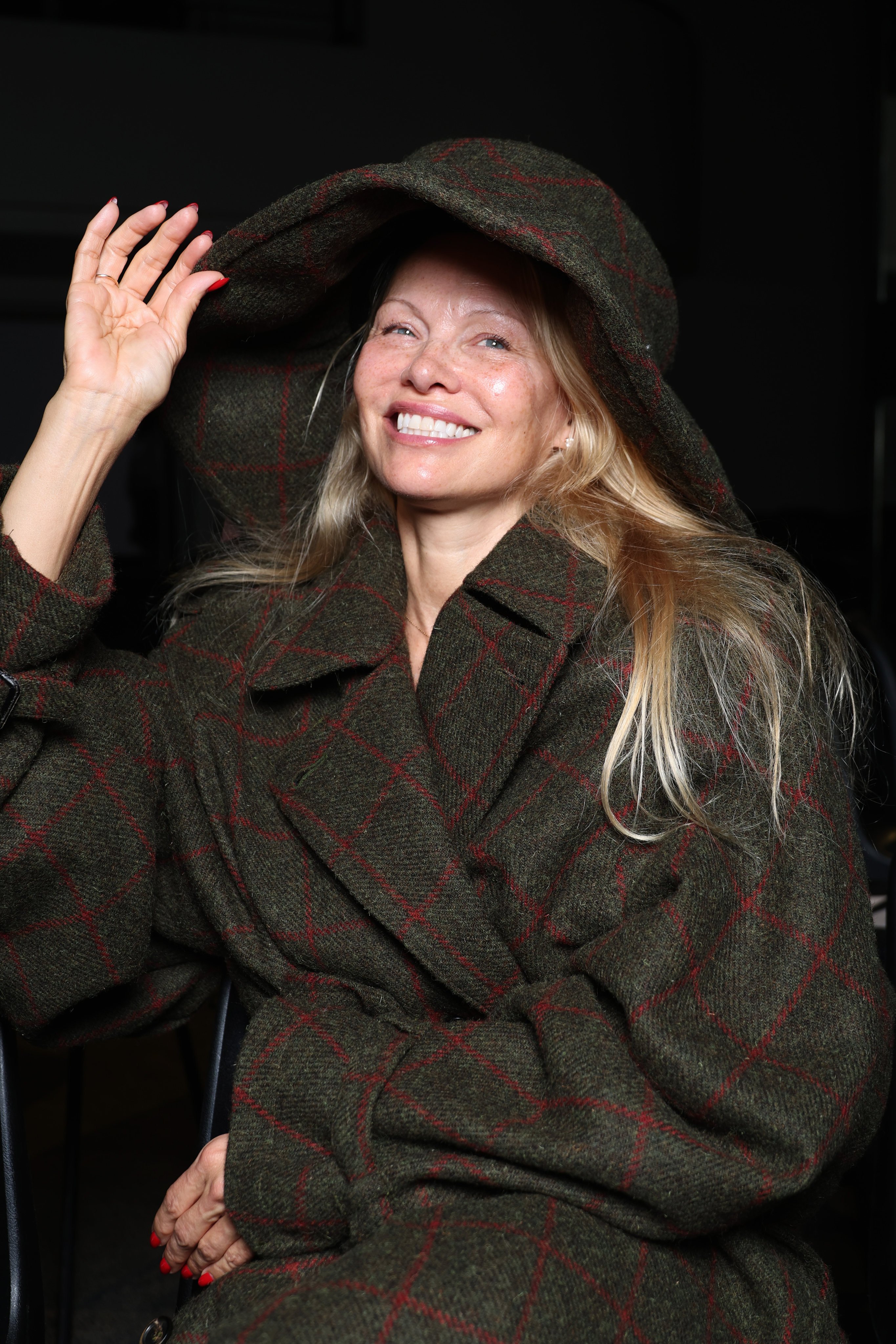 Pamela Anderson attended four runway shows at Paris Fashion Week 2023 and was make-up free at all of them. Photos: Getty Images