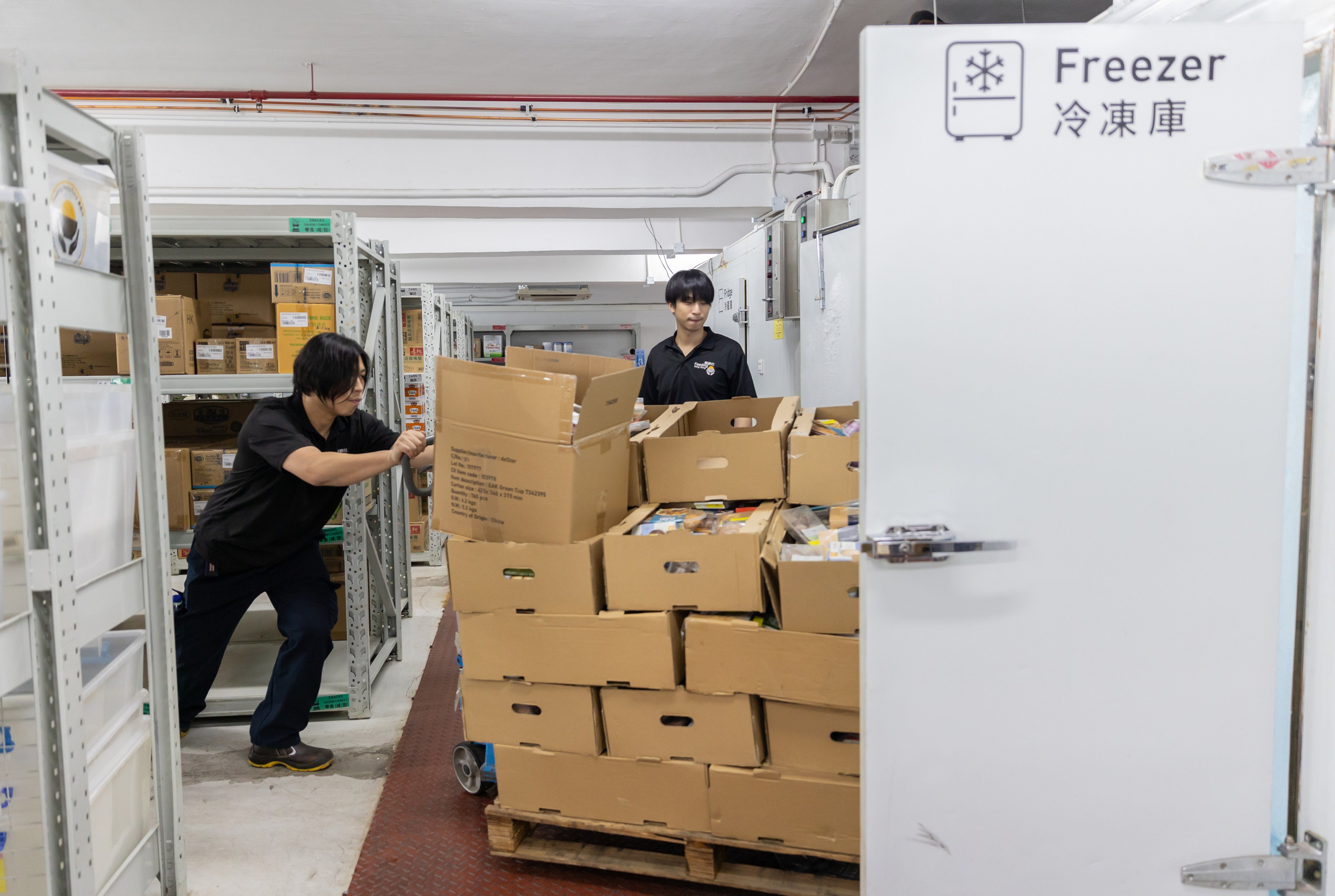 Feeding Hong Kong’s warehouse freezers are loaded up with food supplies. Photo: Handout