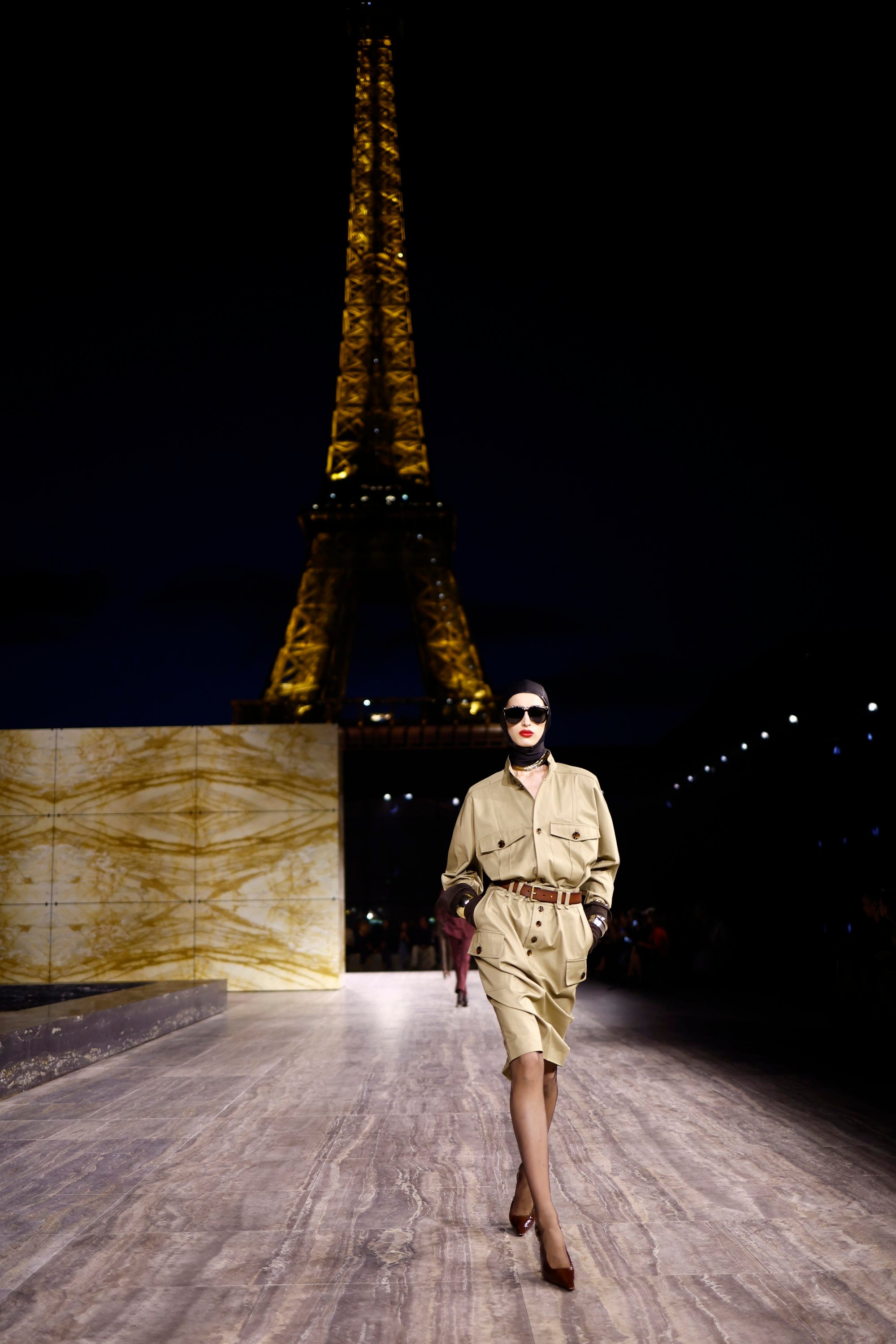 Dress du Jour: Louis Vuitton's Red Leather Minidress at Paris