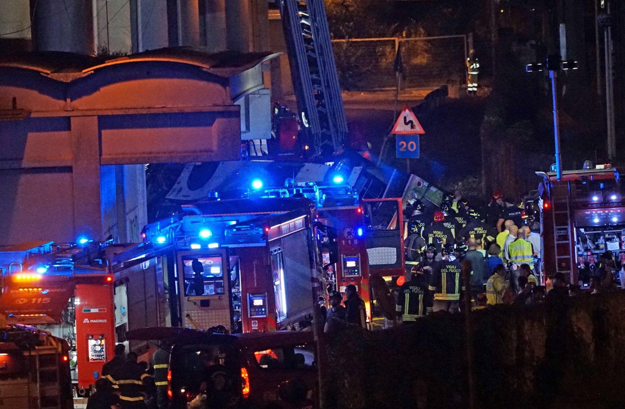 At least 21 killed after bus falls from Venice bridge and catches fire |  South China Morning Post