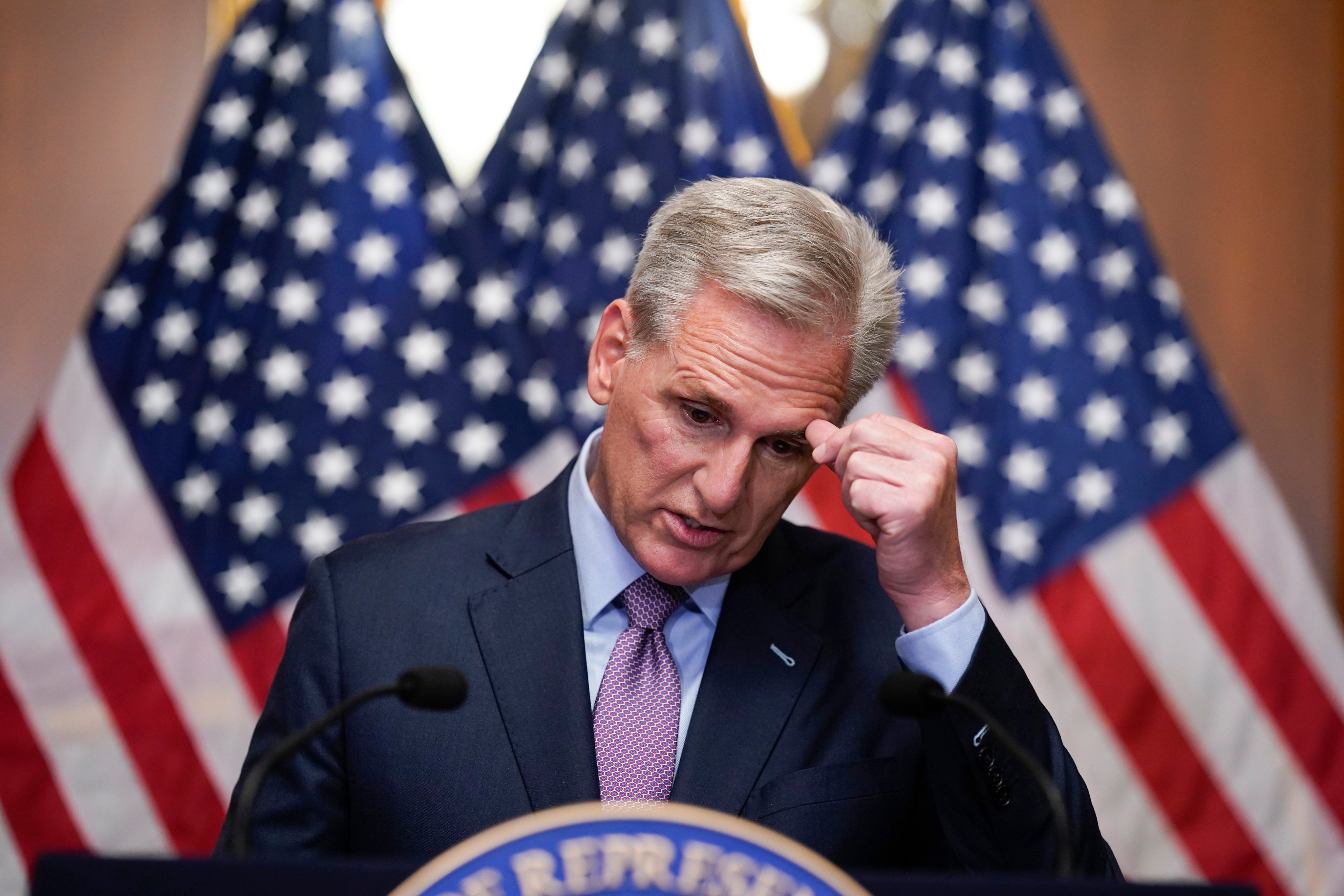 Republican infighting toppled Kevin McCarthy as House speaker. Photo: AP