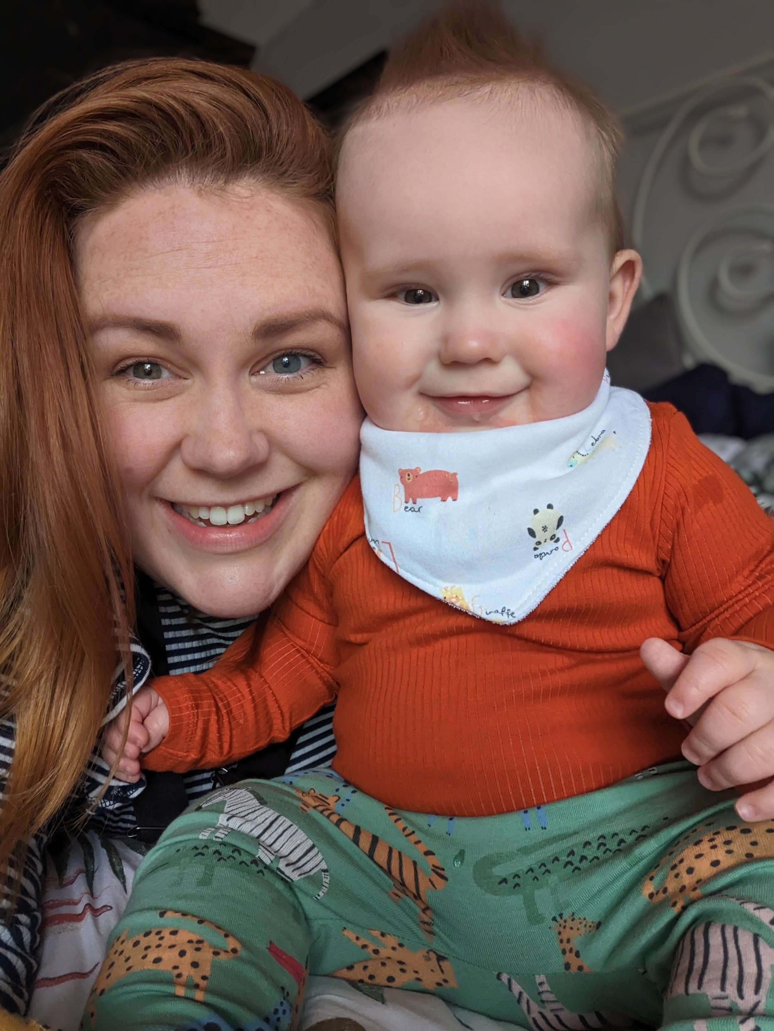 Instagrammer Lizzie Holson wih her son. Comforting moments like the ones she posts about are trending on social media, and advocates reveal how they are beneficial to mental health. Photo: Lizzie Holson