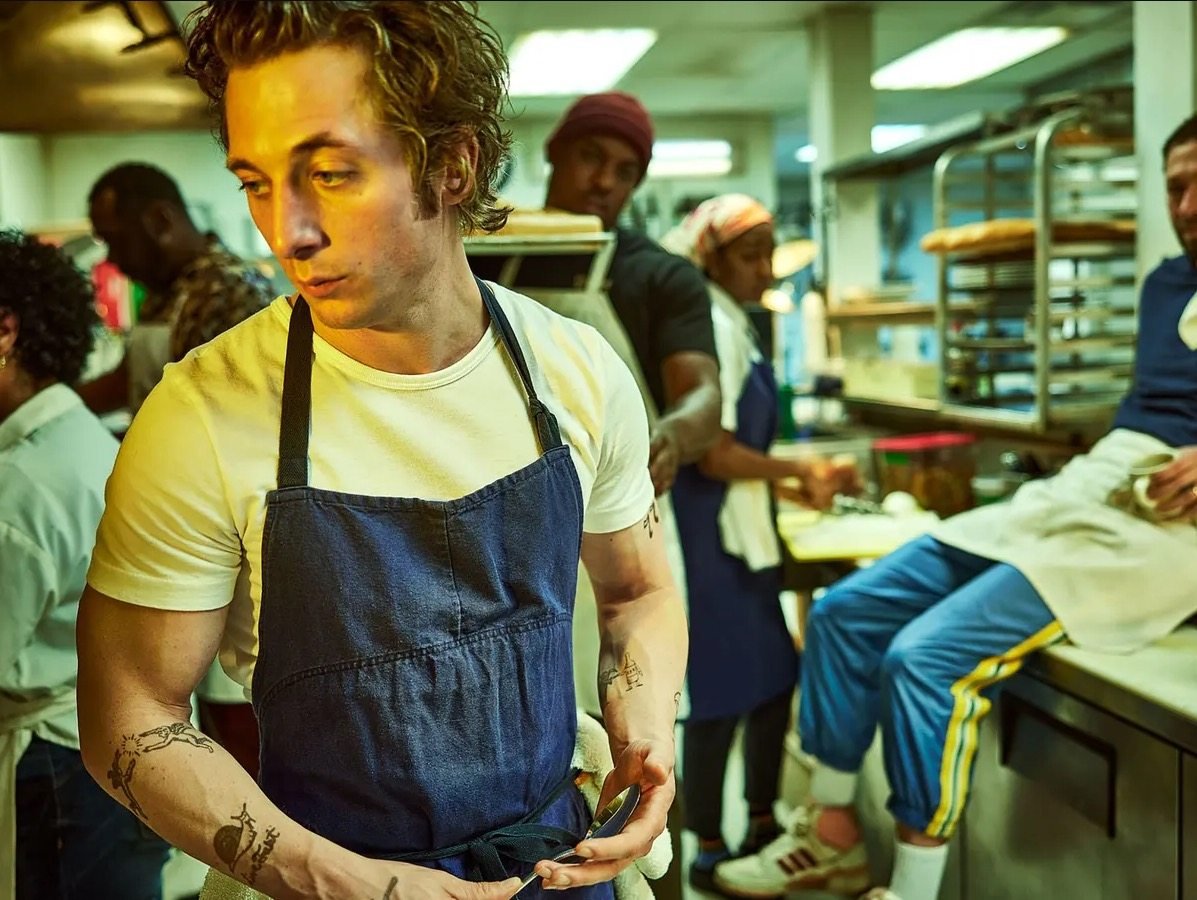 Jeremy Allen White as Carmen “Carmy” Berzatto in “The Bear”. Hit streaming shows like “The Bear” and films like “The Menu” perhaps contributed to the quantity 
of food-related words newly added to the Merriam-Webster dictionary for 2023. Photo: FX Networks