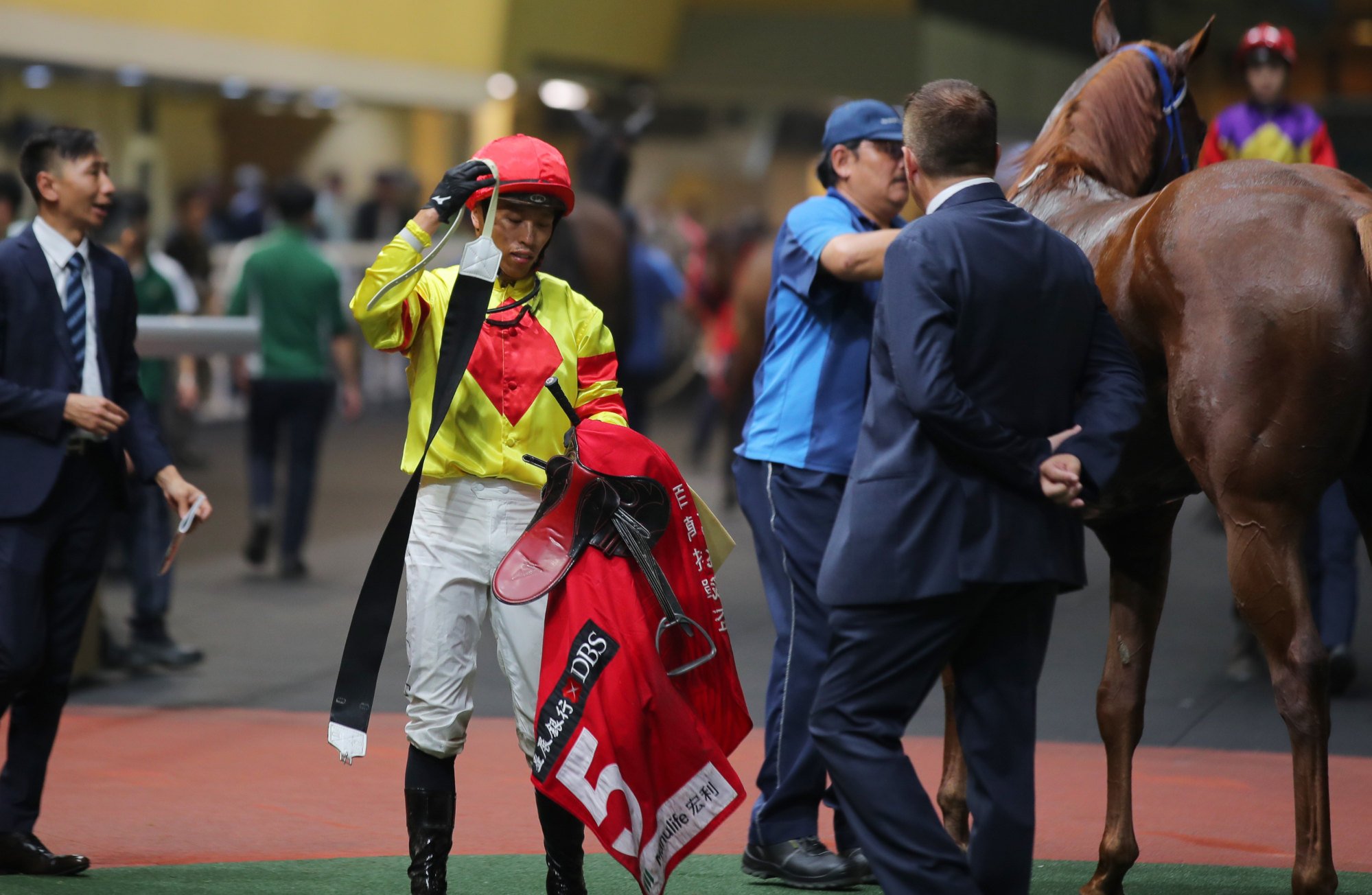 Vincent Ho after his dead heat aboard Capital Delight on Wednesday night.