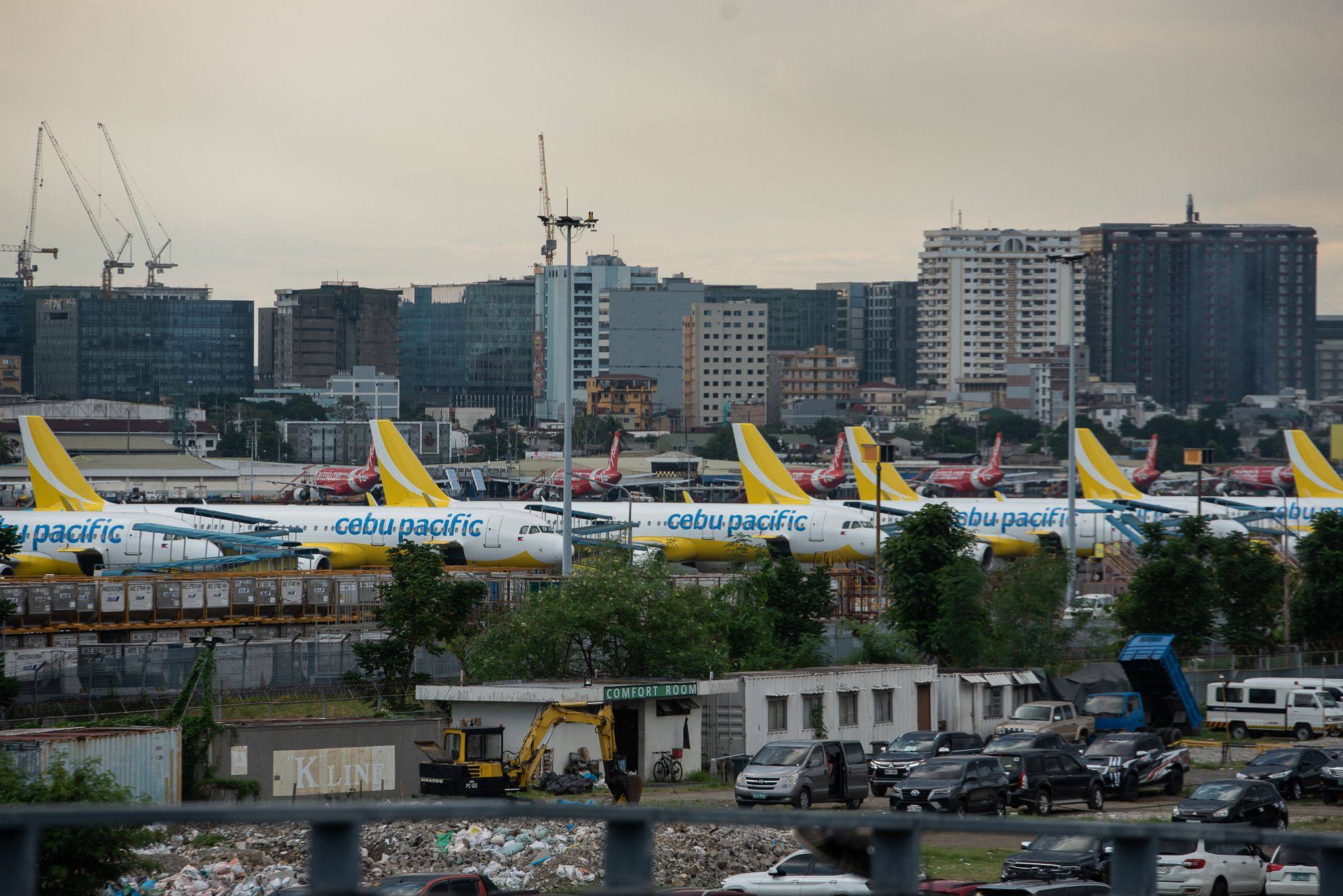 Planes parked at Manila airport in the Philippines. Photo: AFP