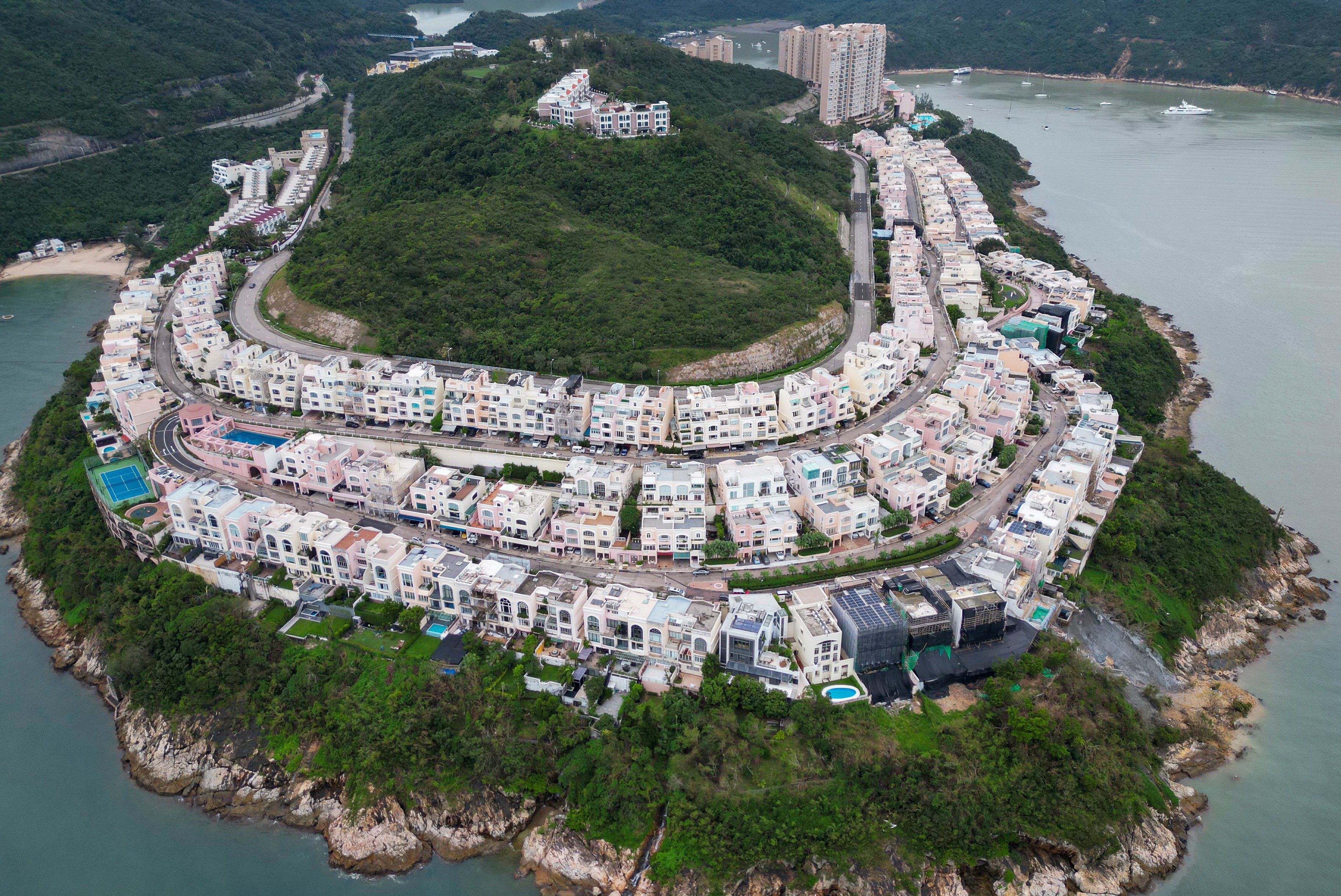 The downpour exposed unauthorised structures at the Redhill Peninsula in Tai Tam. Photo: Dickson Lee